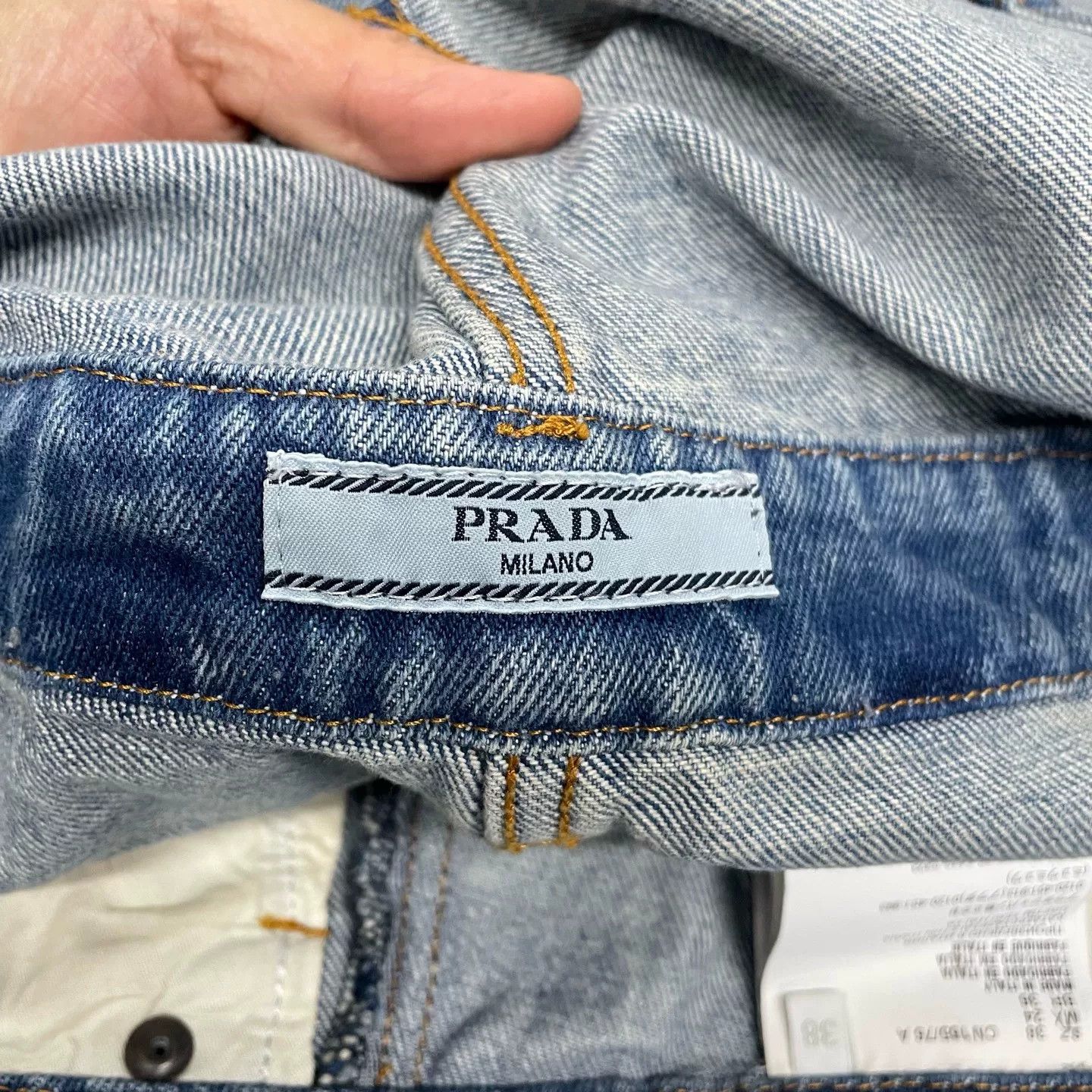 Prada Prada Denim Overalls with Triangle Logo Size US 38 / EU 54 - 7 Thumbnail