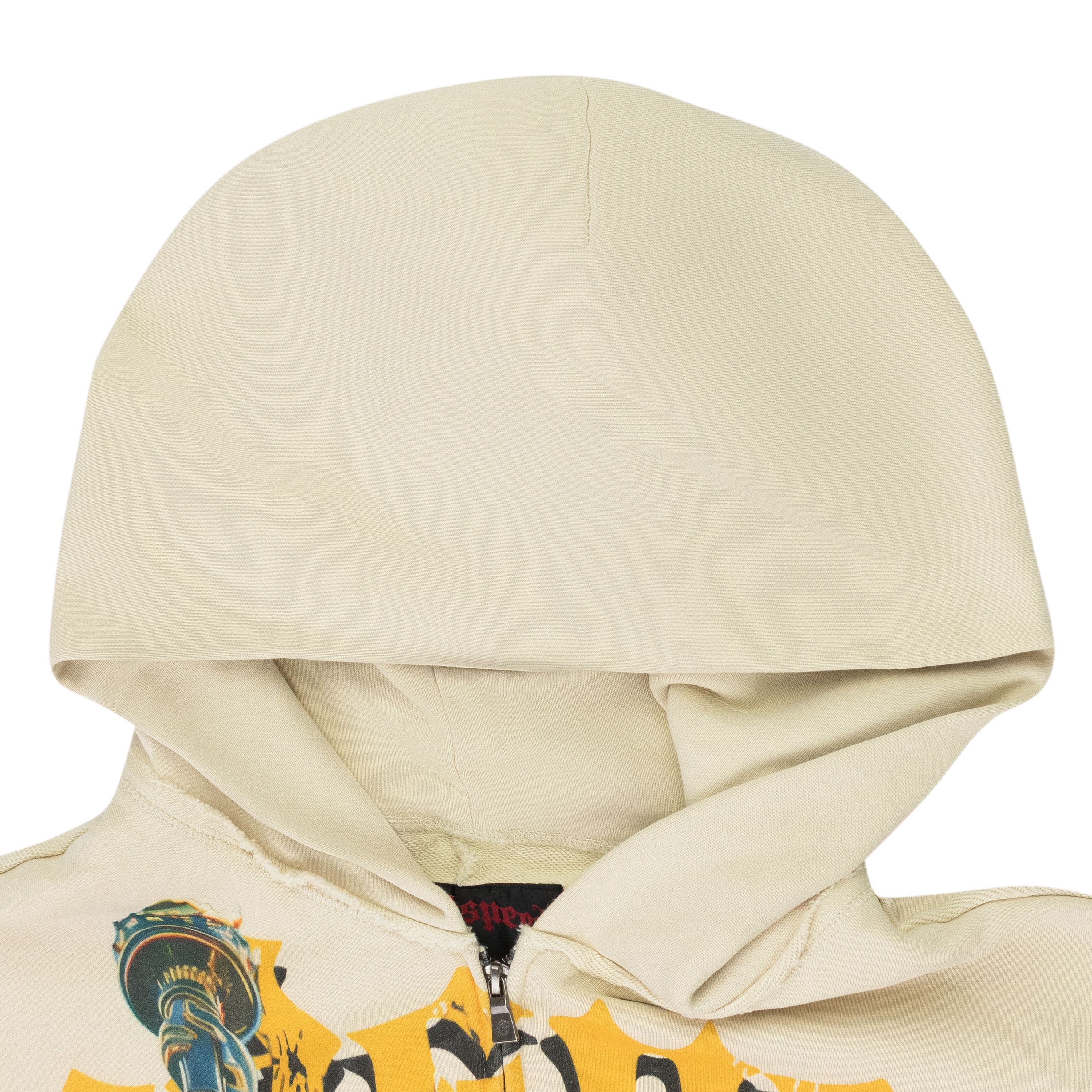 Godspeed Bone Chrome Liberty Zip Hoodie V2 SIZE S
