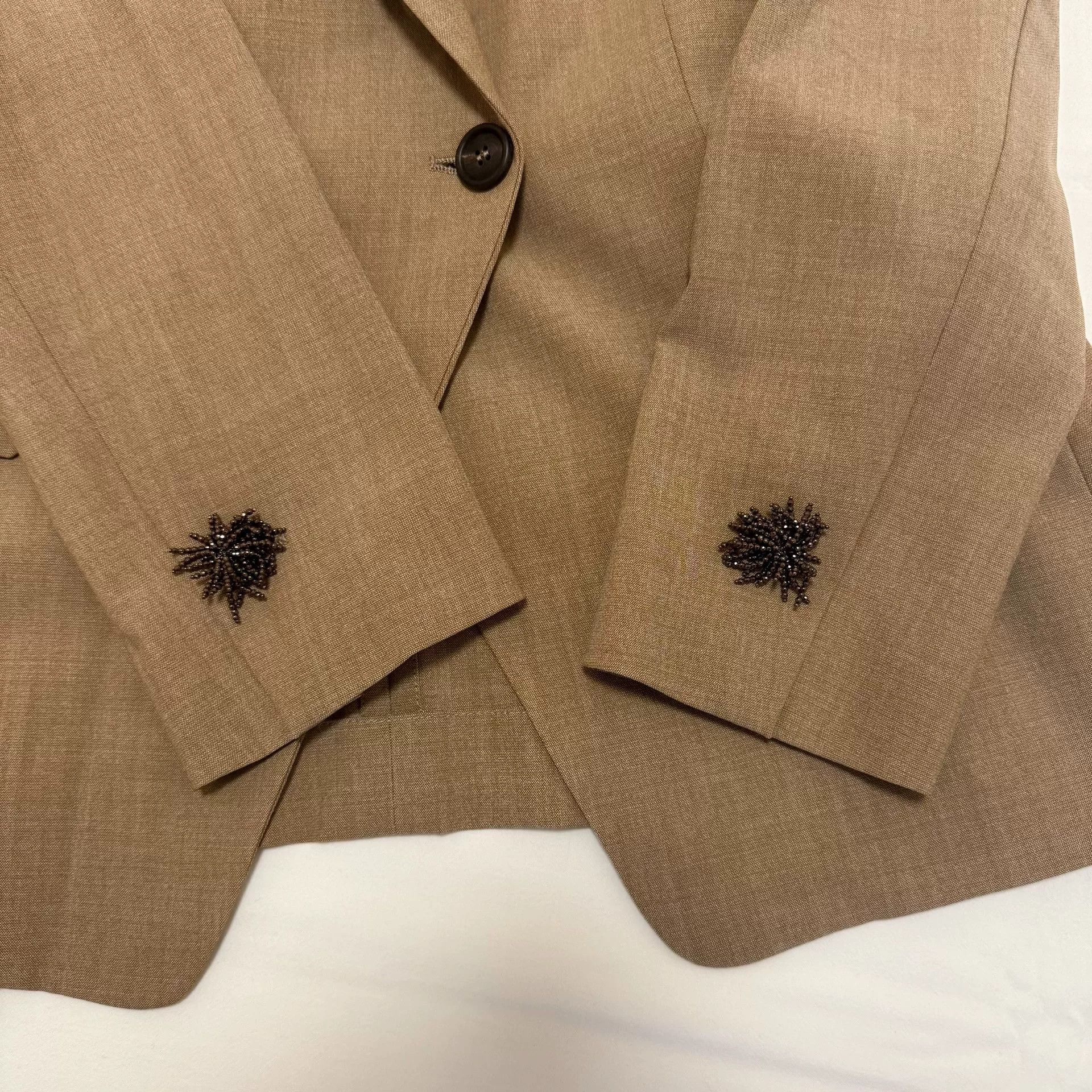 Brunello Cucinelli Brunello Cucinelli Beaded Blazer Size US M / EU 48-50 / 2 - 2 Thumbnail