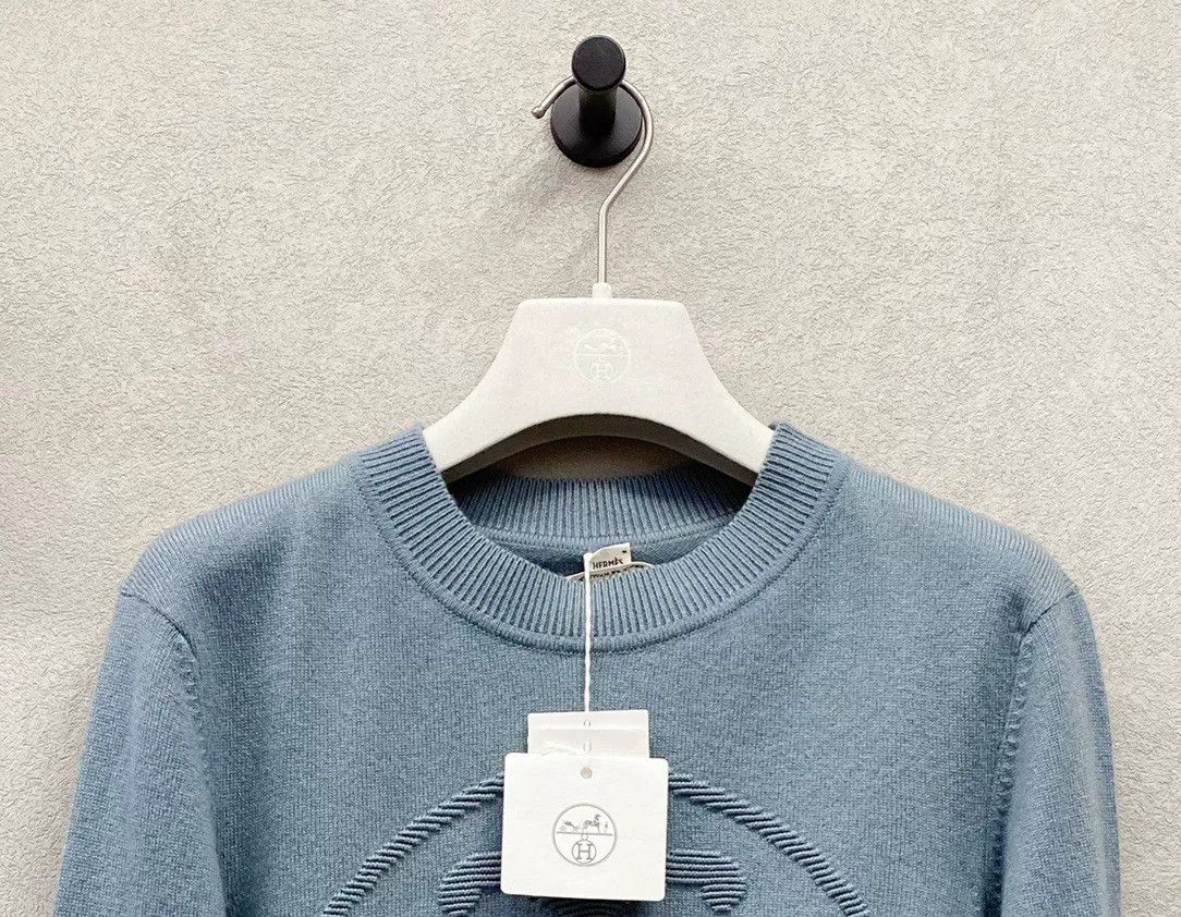 Hermes Hermes Blue Knit Sweater Size 38 Size US S / EU 44-46 / 1 - 5 Thumbnail