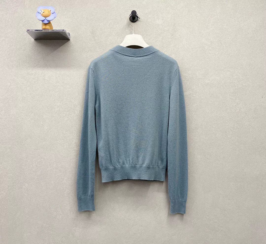 Hermes Hermes Blue Knit Sweater Size 38 Size US S / EU 44-46 / 1 - 3 Thumbnail