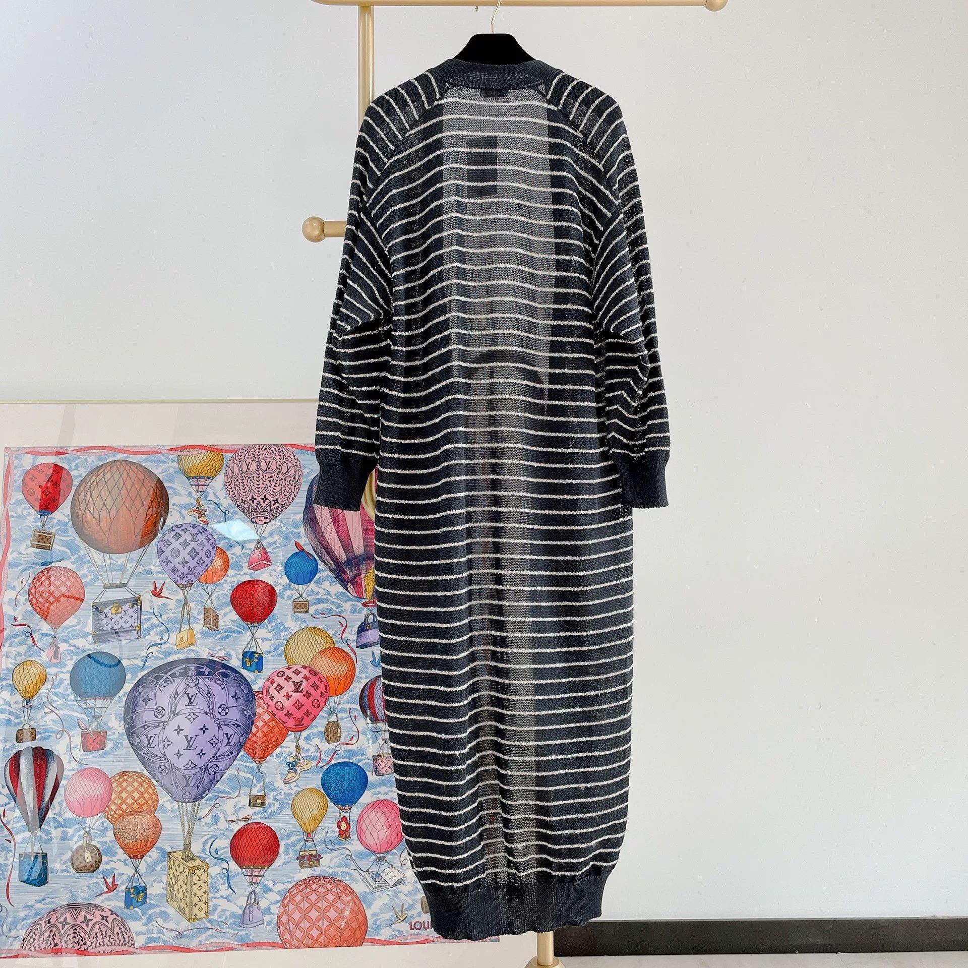 Brunello Cucinelli Brunello Cucinelli Striped Sequin Cardigan Size US XS / EU 42 / 0 - 3 Thumbnail