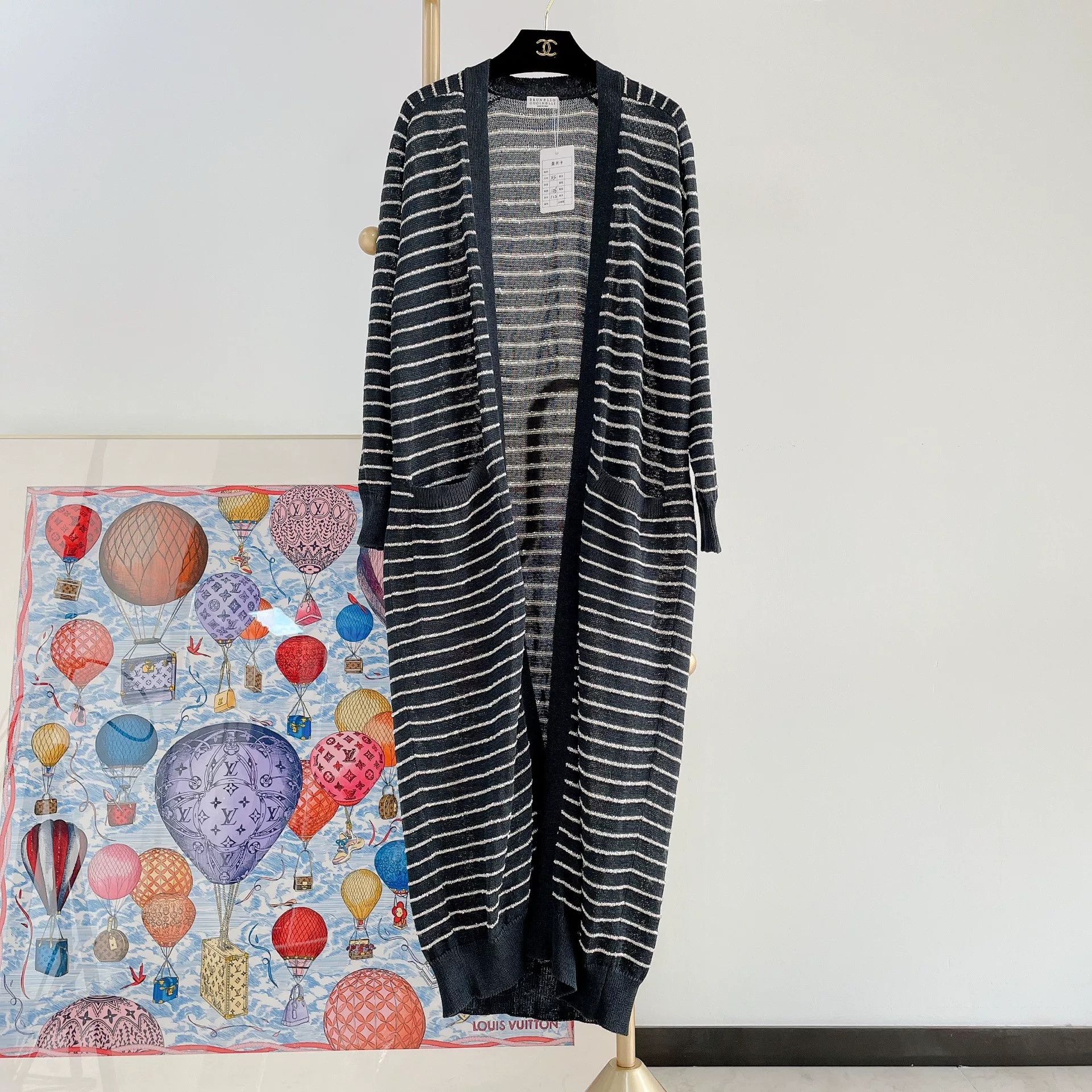 Brunello Cucinelli Brunello Cucinelli Striped Sequin Cardigan Size US XS / EU 42 / 0 - 2 Thumbnail
