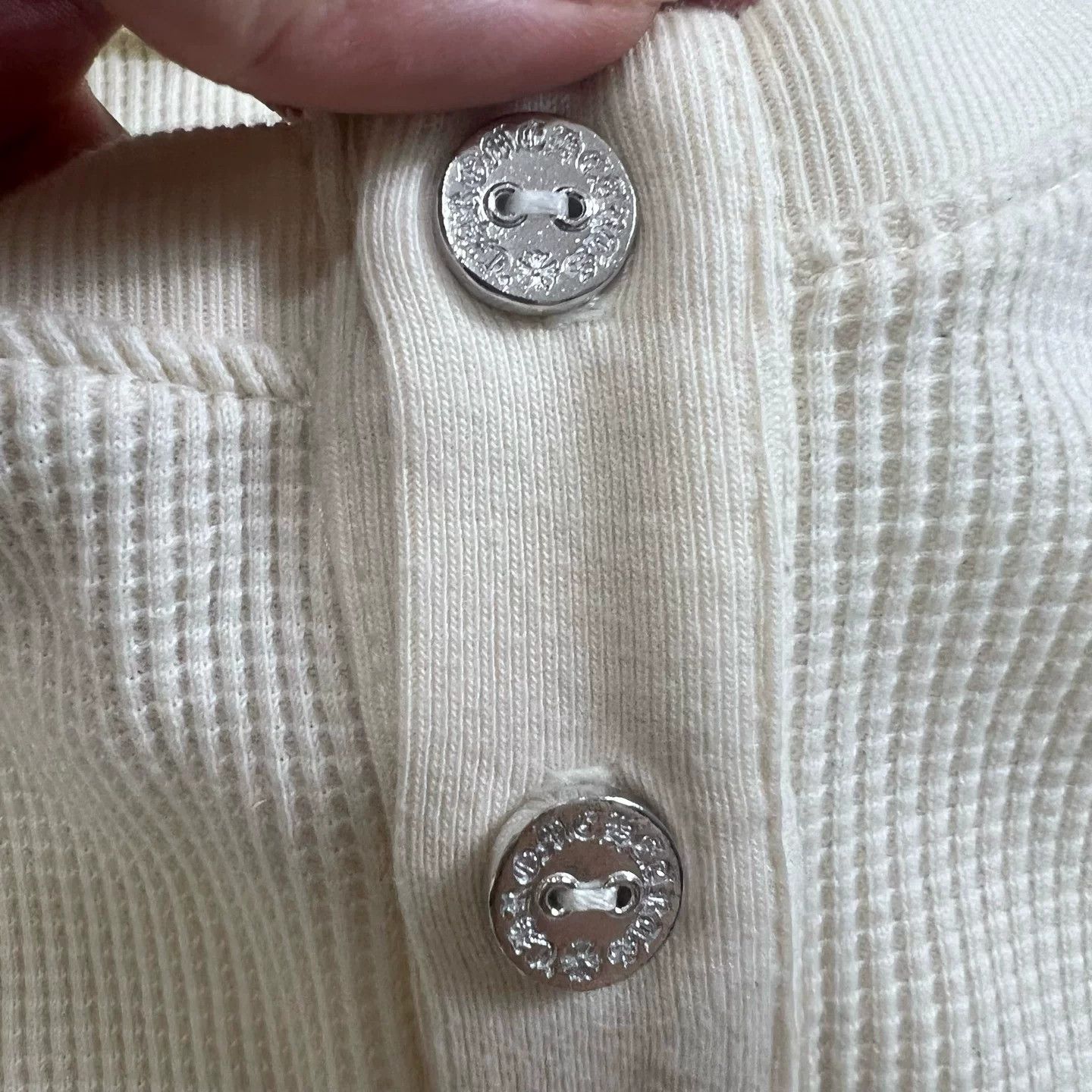 Chrome Hearts Chrome Hearts Waffle Knit Long Sleeve Top Size US S / EU 44-46 / 1 - 3 Thumbnail
