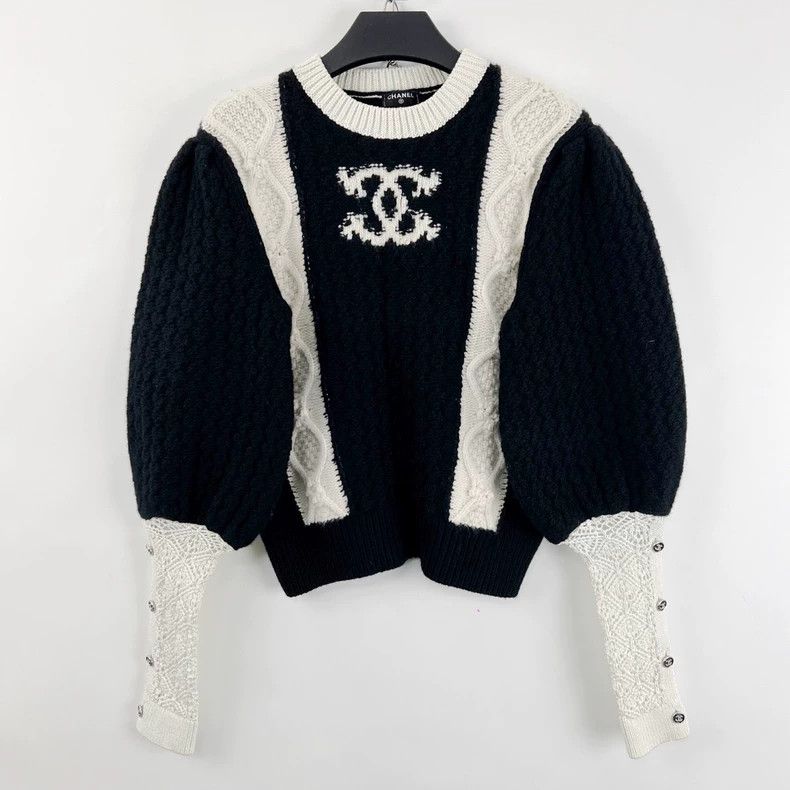 Chanel Chanel Castle Series Logo Knit Sweater Size US XS / EU 42 / 0 - 2 Thumbnail