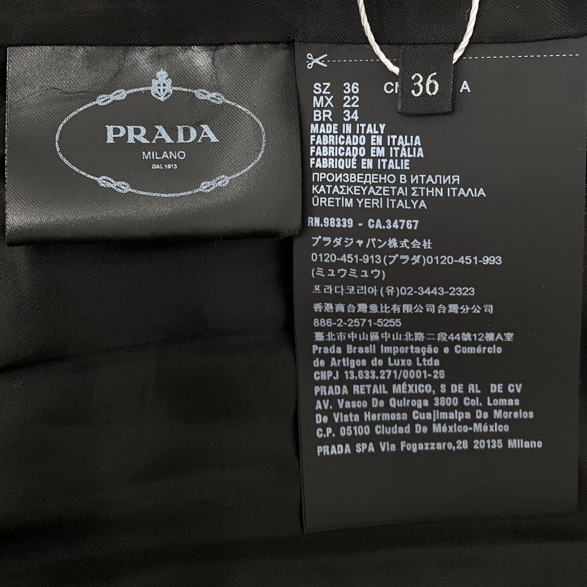 Prada Prada Gray Cashmere Collar Long Coat Size US XS / EU 42 / 0 - 9 Thumbnail