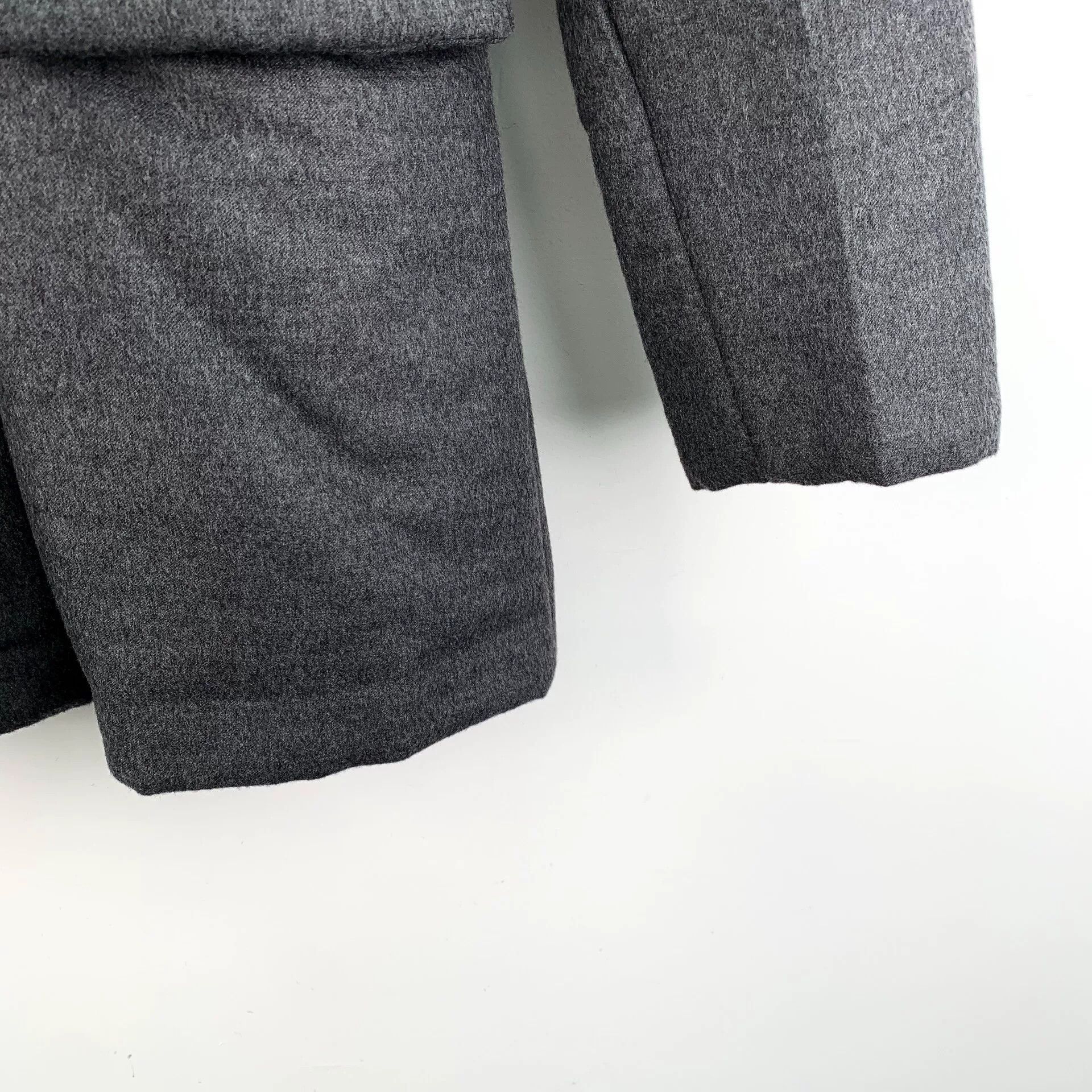 Prada Prada Gray Cashmere Collar Long Coat Size US XS / EU 42 / 0 - 5 Thumbnail