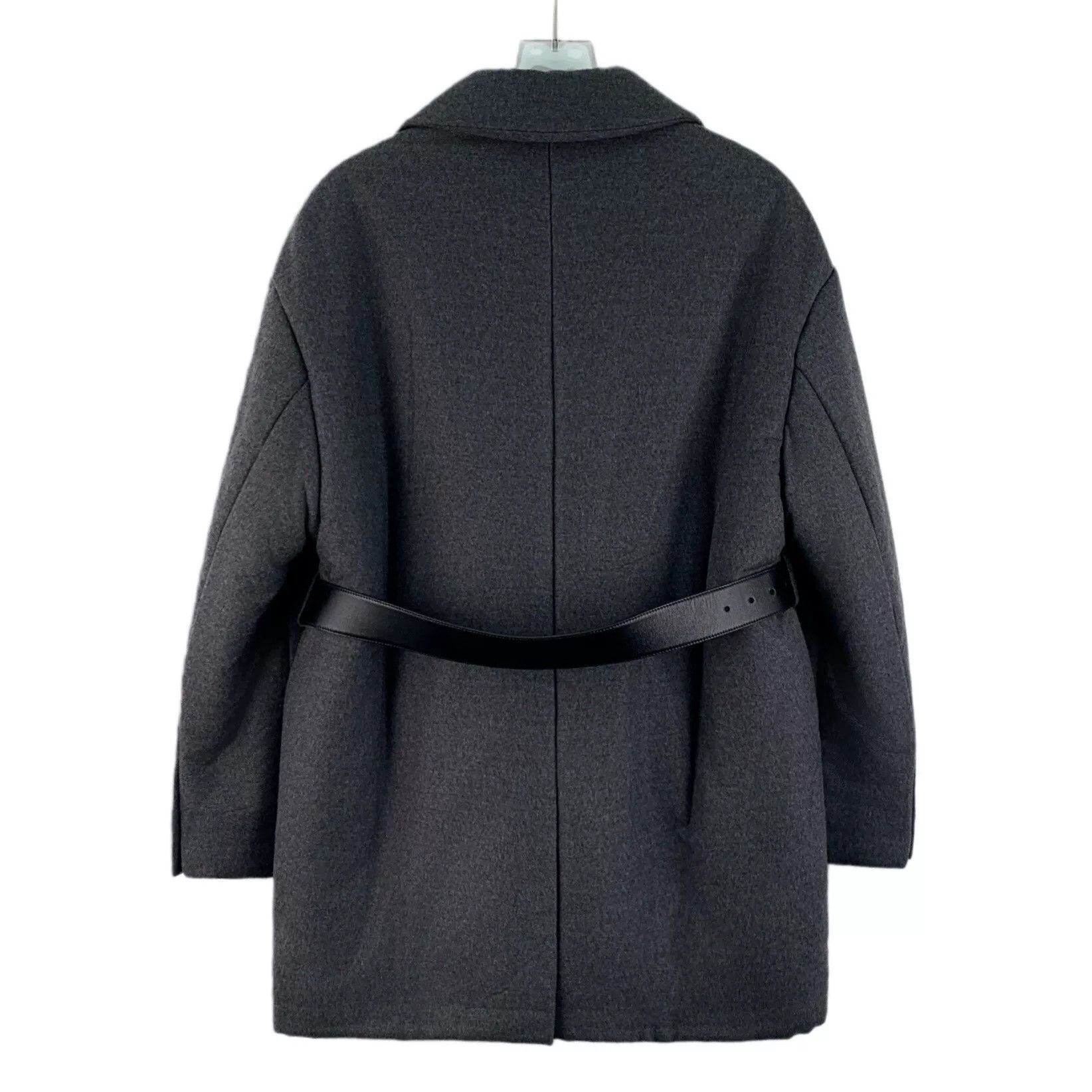 Prada Prada Gray Cashmere Collar Long Coat Size US XS / EU 42 / 0 - 2 Thumbnail