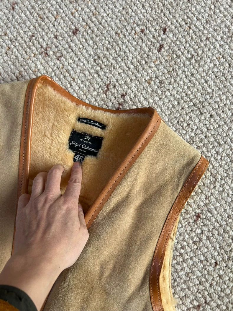 Nigel Cabourn Nigel Cabourn Shearling Fur Vest Size US M / EU 48-50 / 2 - 3 Thumbnail
