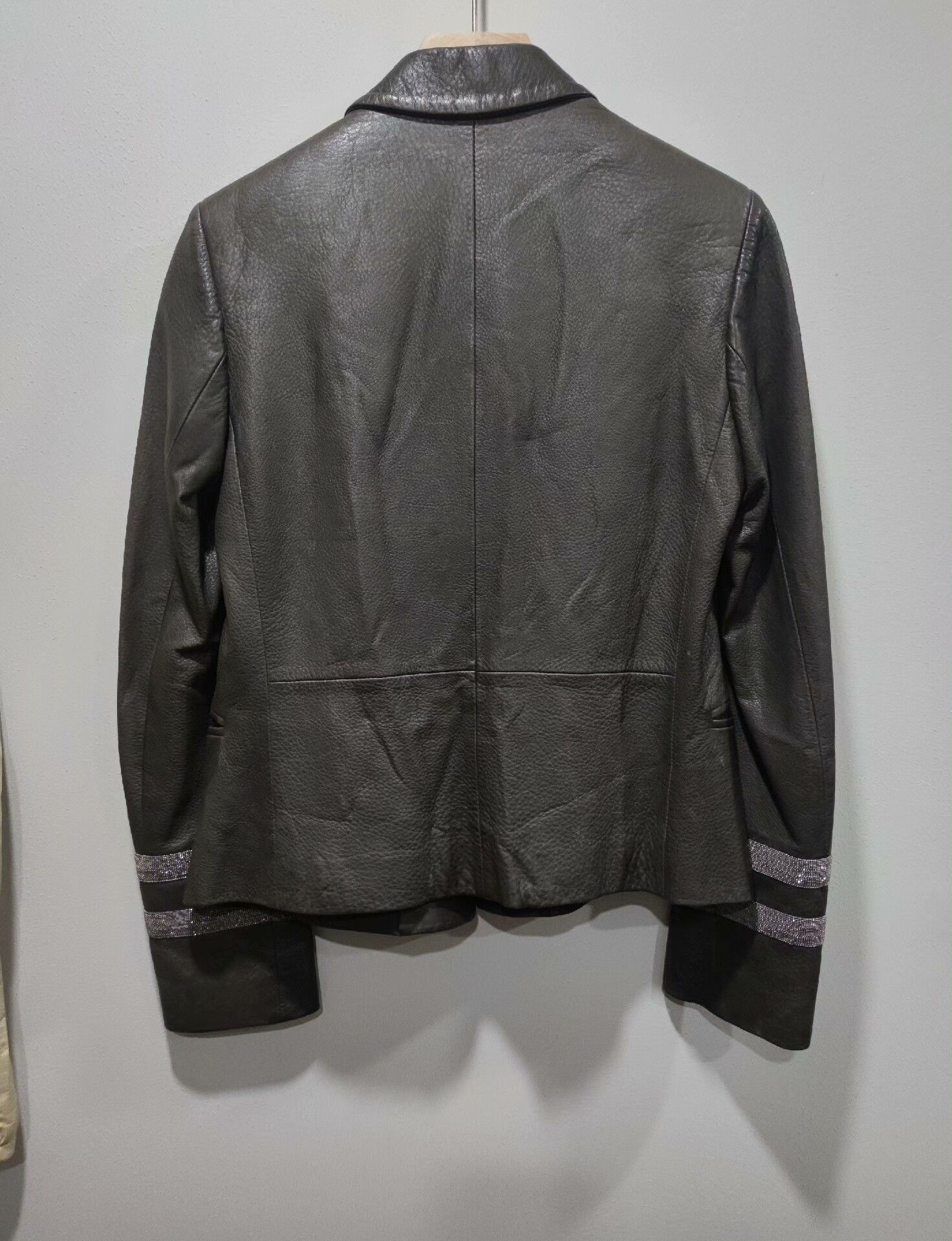 Brunello Cucinelli Brunello Cucinelli Leather Blazer 40 Size US M / EU 48-50 / 2 - 2 Thumbnail