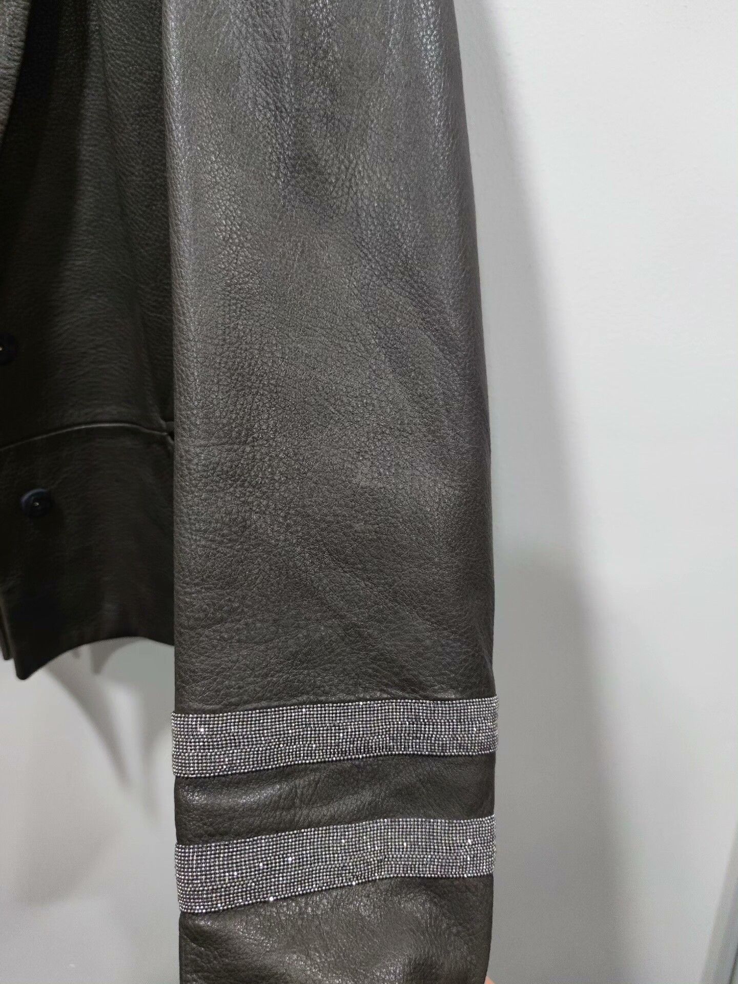 Brunello Cucinelli Brunello Cucinelli Leather Blazer Size US M / EU 48-50 / 2 - 6 Thumbnail