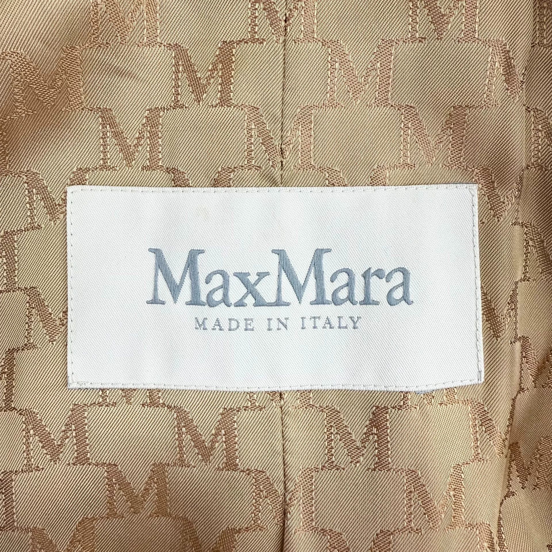 Max Mara MaxMara 101801 Camel Wool Cashmere Coat Size US L / EU 52-54 / 3 - 3 Thumbnail