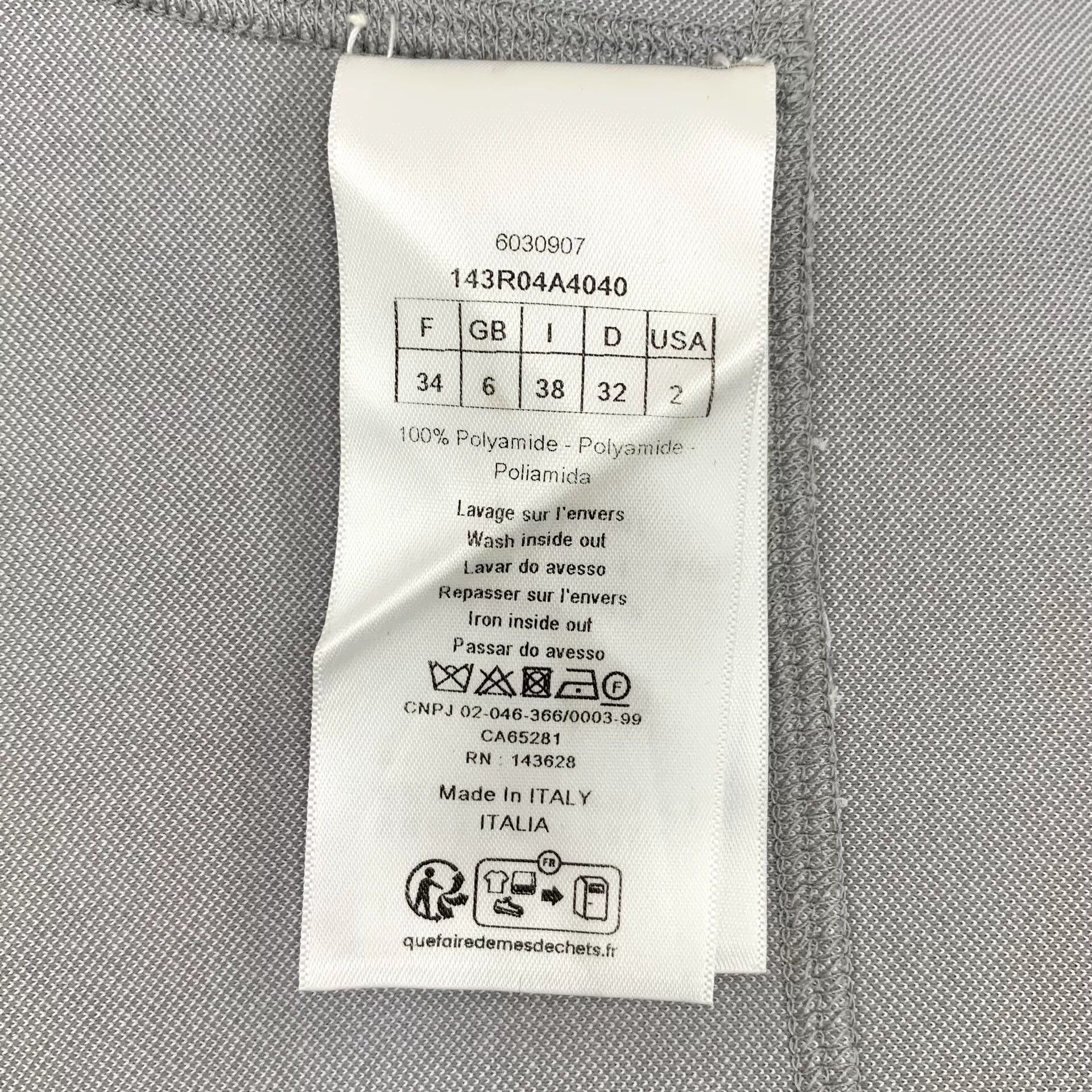 Dior gray logo sleeveless half-zip dress Size M / US 6-8 / IT 42-44 - 7 Thumbnail