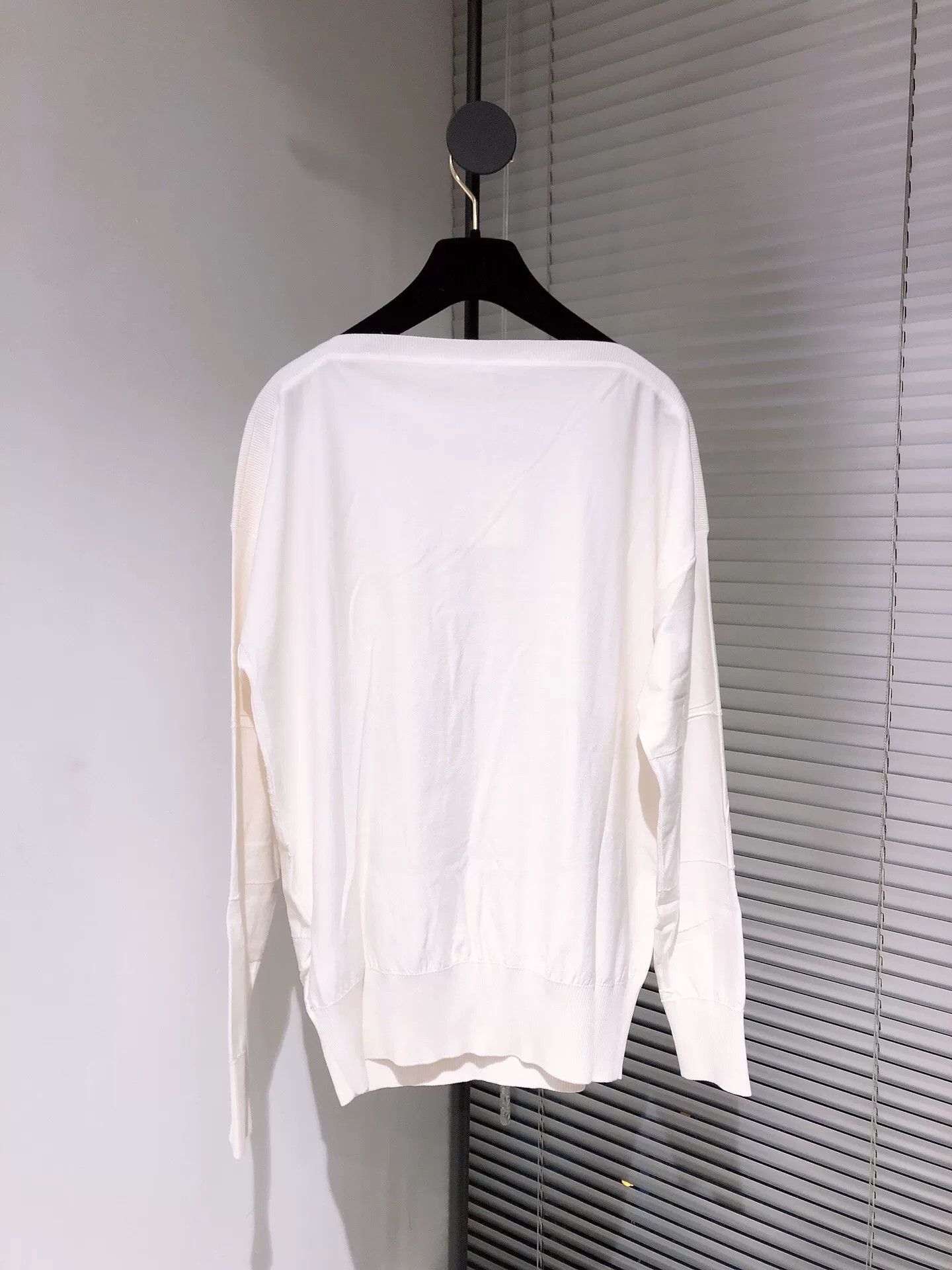 Hermes Hermes White Jacquard Embroidered Sweater Size US XL / EU 56 / 4 - 2 Thumbnail