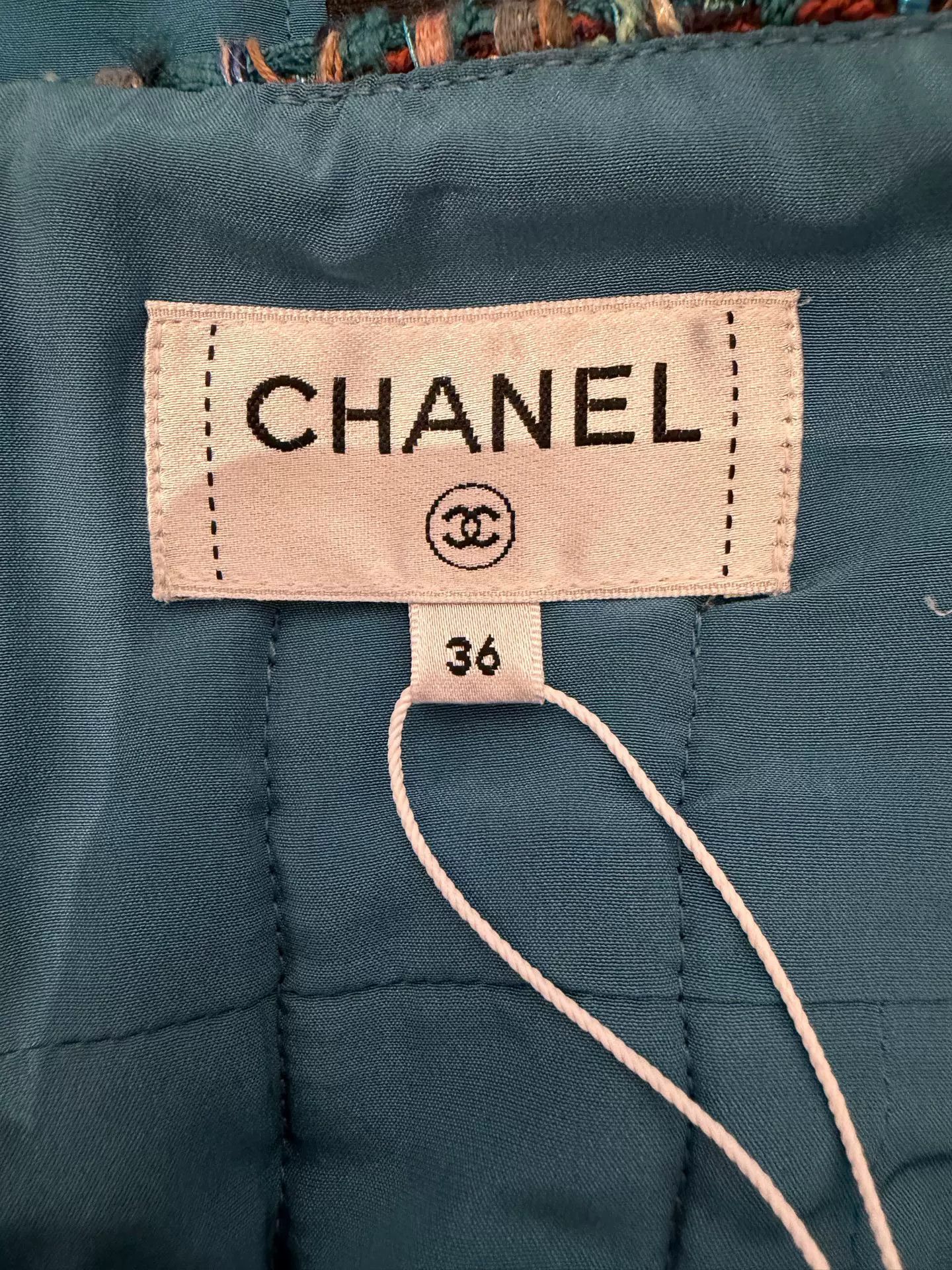 Chanel Chanel Egyptian Blue Tweed Skirt Size US 36 / EU 52 - 3 Thumbnail