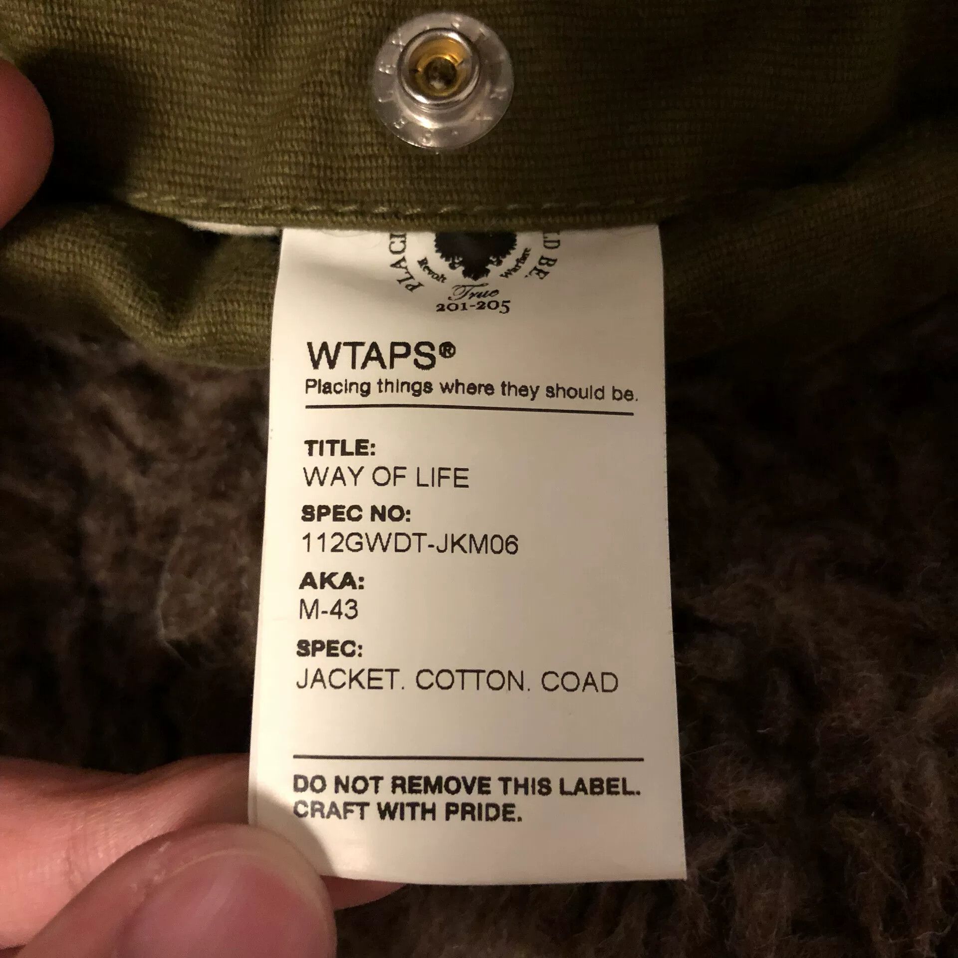 Wtaps Wtaps 11AW M43 Cotton Jacket Size US M / EU 48-50 / 2 - 7 Thumbnail