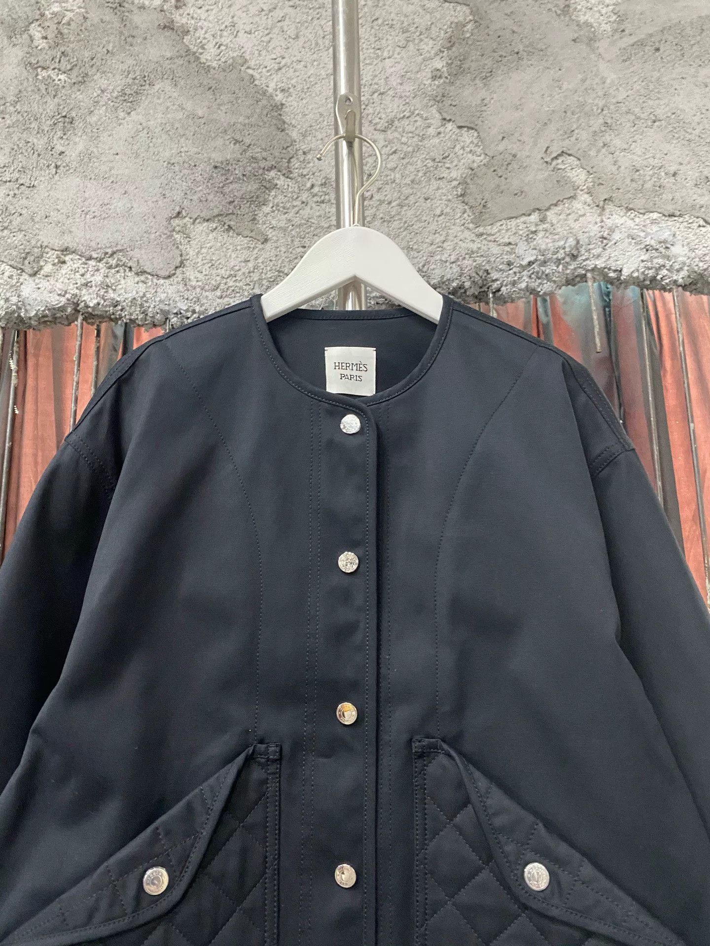 Hermes Quilted Cotton Coat