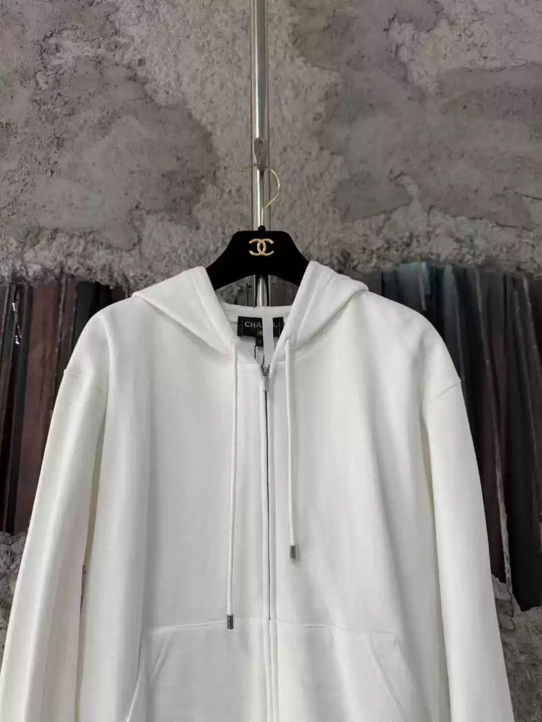 Chanel Chanel White Zip-Up Jacket Size US L / EU 52-54 / 3 - 3 Thumbnail