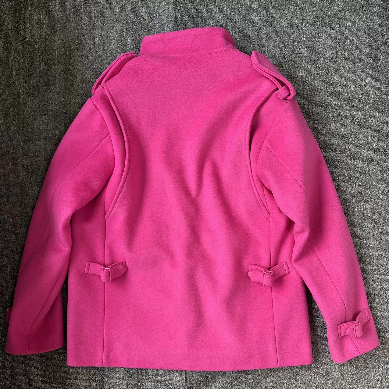 Louis Vuitton Louis Vuitton Pink Wool Coat Size US XL / EU 56 / 4 - 3 Thumbnail