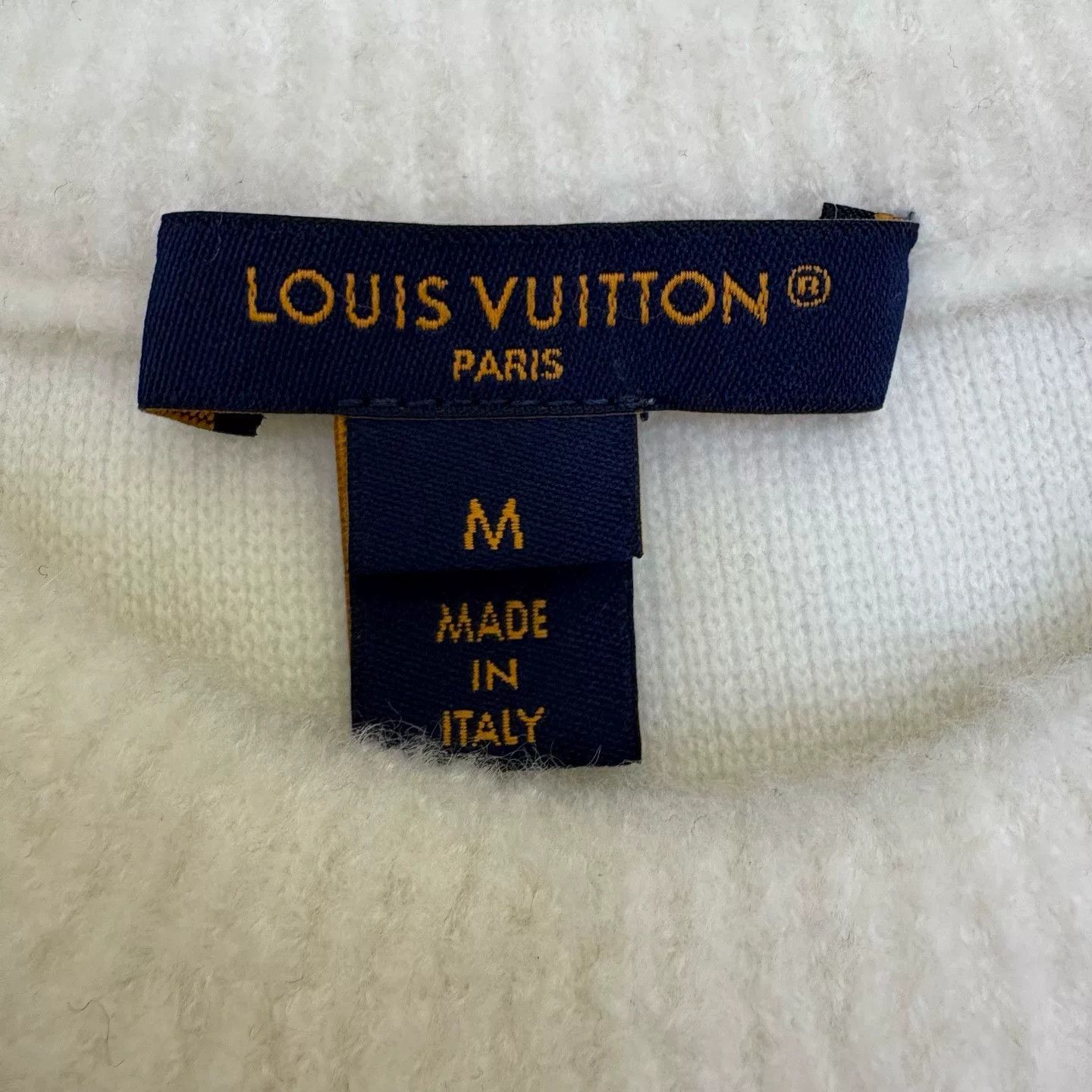 Louis Vuitton Louis Vuitton 25 Beige Logo Cashmere Sweater Size US M / EU 48-50 / 2 - 7 Thumbnail