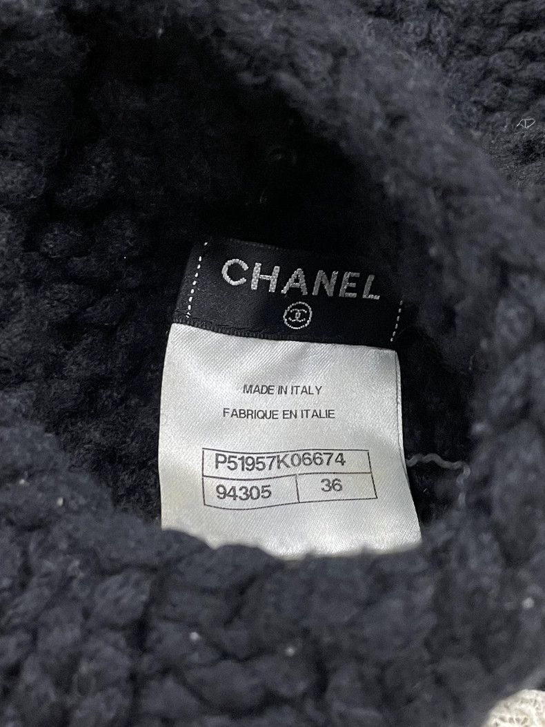 Chanel Chanel Black Lace Panel Long Sleeve Sweater Size US S / EU 44-46 / 1 - 6 Thumbnail