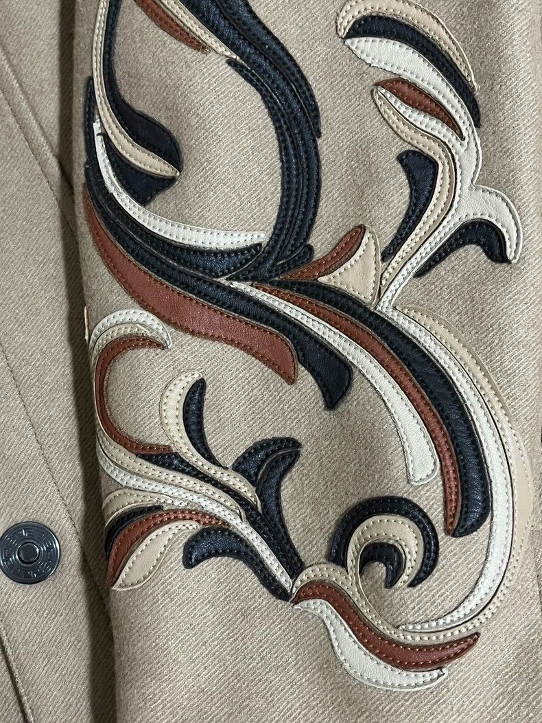 Versace Versace Runway Alpaca Leather Jacket Size US L / EU 52-54 / 3 - 6 Thumbnail