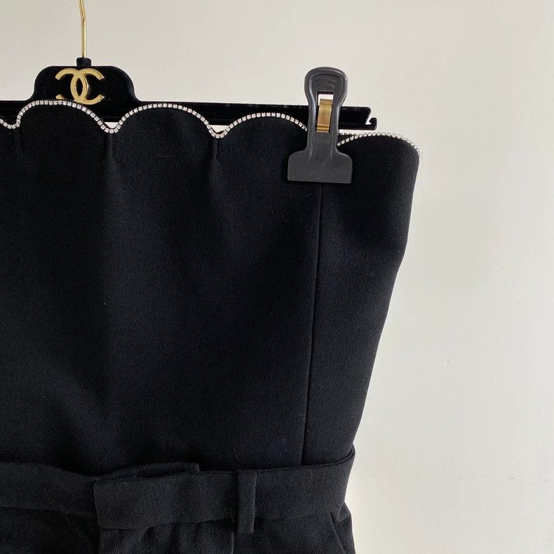 Saint Laurent Paris Saint Laurent Black Strapless Jumpsuit Size US 38 / EU 54 - 5 Thumbnail