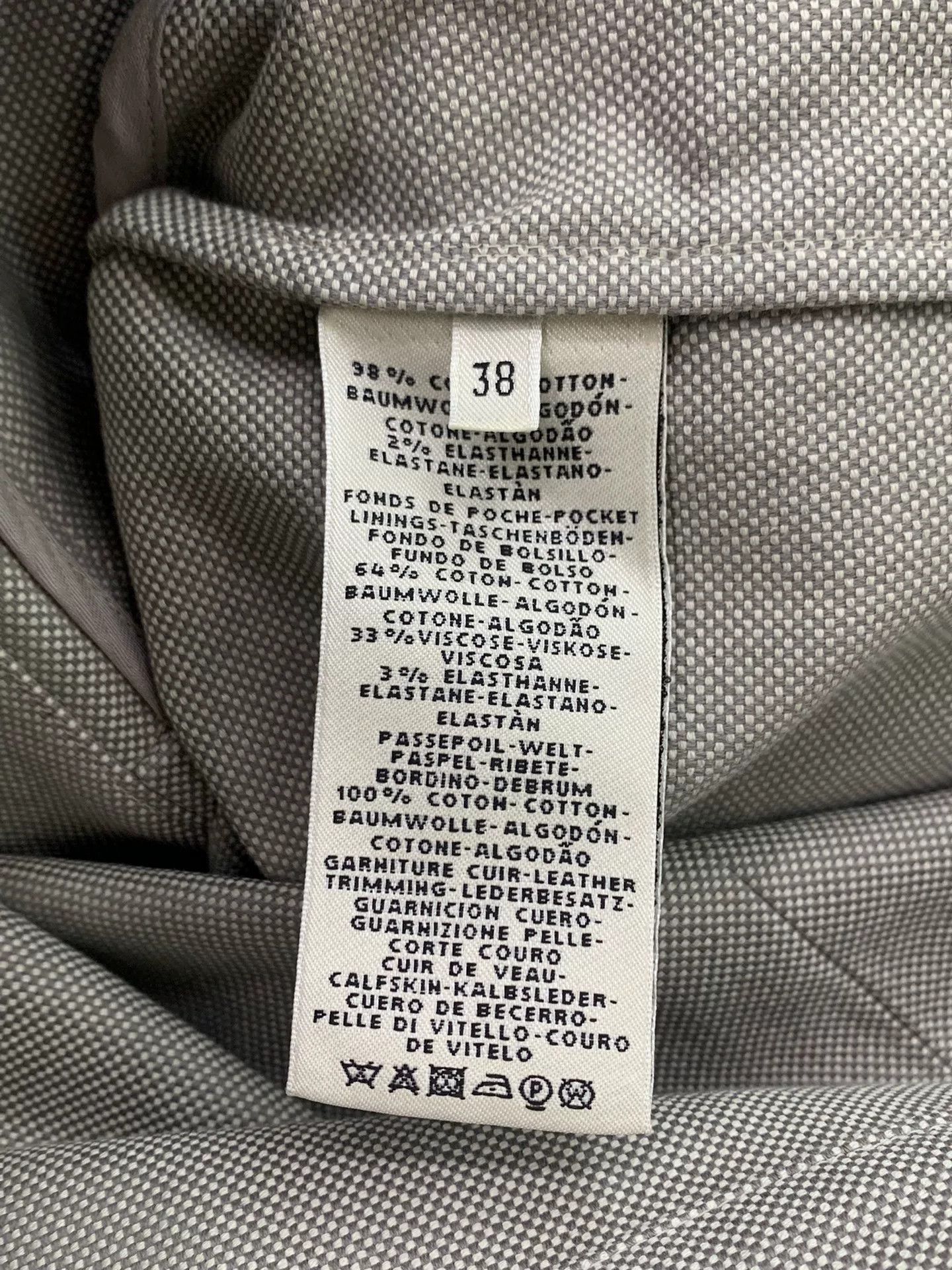 Hermes Hermes Gray Printed Denim Jacket Size US M / EU 48-50 / 2 - 5 Thumbnail