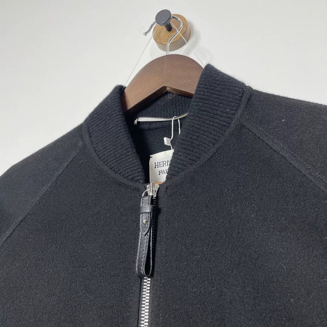 Hermes HERMES Black Zip-Up Casual Knit Top Size US XS / EU 42 / 0 - 3 Thumbnail