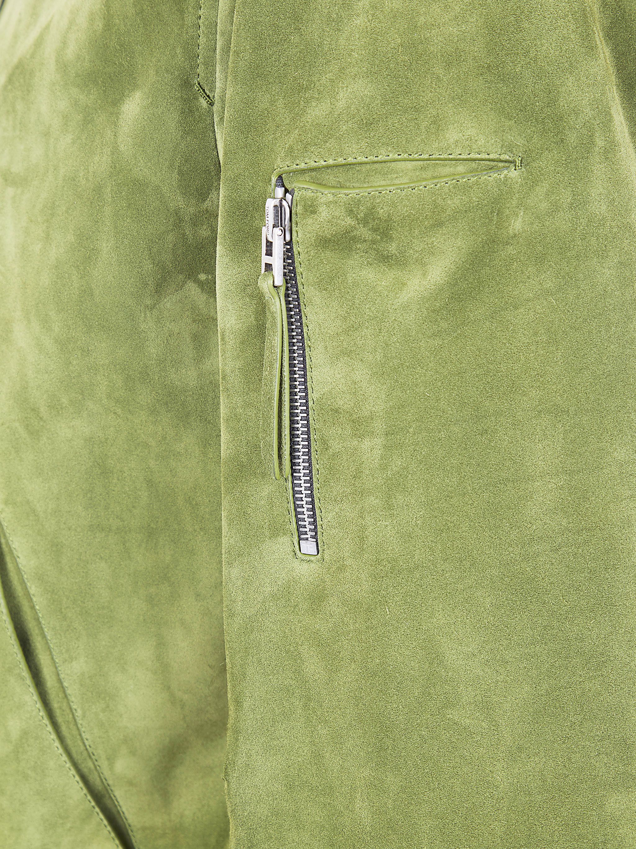 CASHMERE SUEDE COLLAR BLOUSON