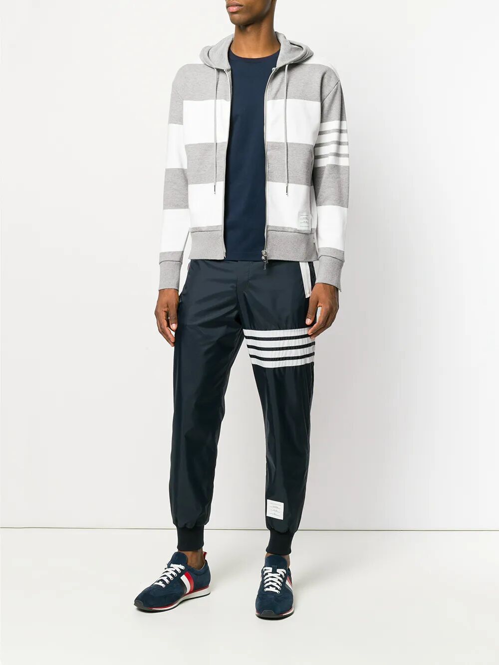 Thom Browne RELAXED FIT SS TEE WITH SIDE SLIT IN MEDIUM WEIGHT JERSEY Size US M / EU 48-50 / 2 - 2 Thumbnail