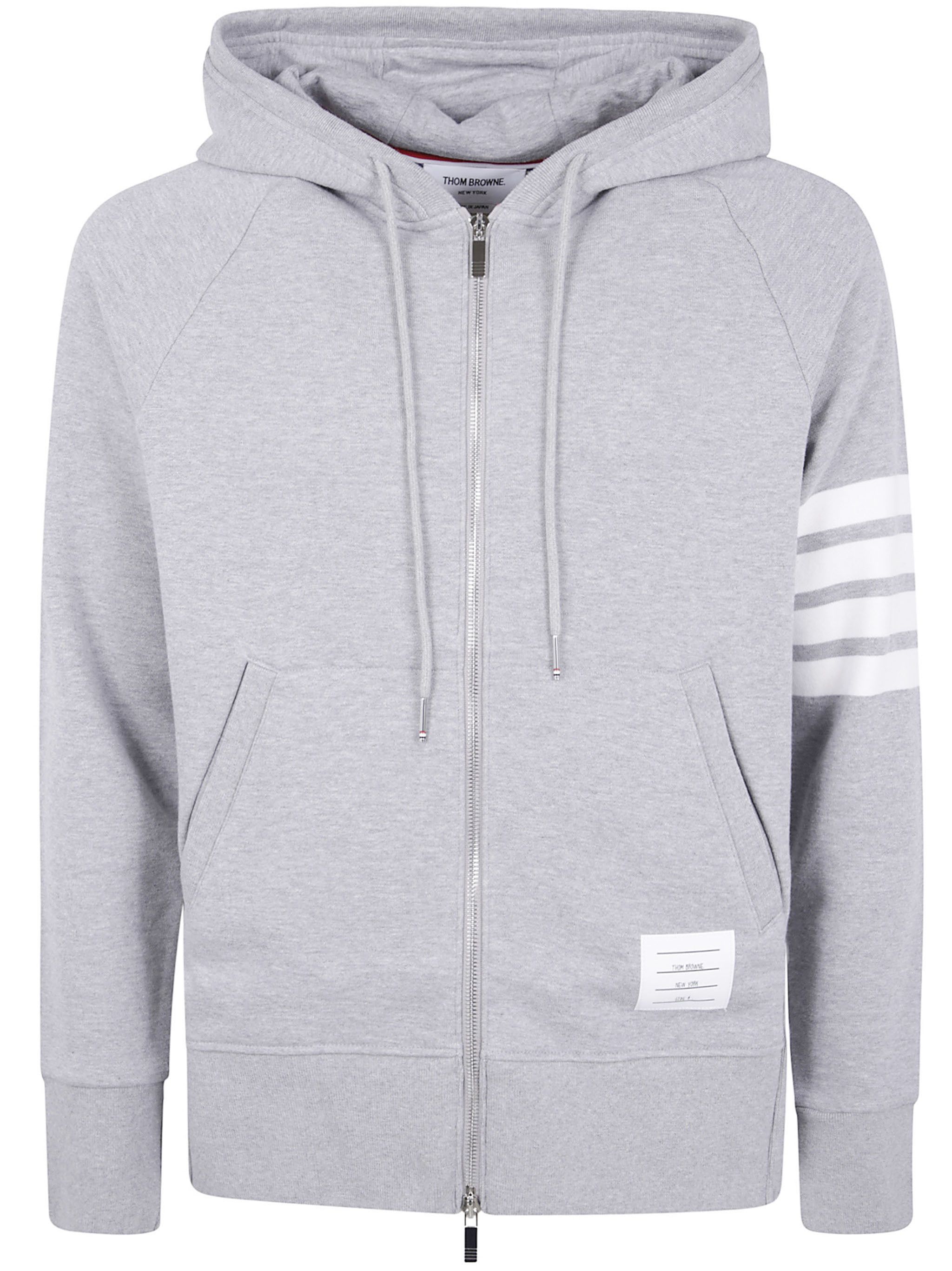 Thom Browne CLASSIC FULL ZIP HOODIE IN CLASSIC LOOPBACK WITH ENGINEERED 4 BAR Size US S / EU 44-46 / 1 - 6 Thumbnail