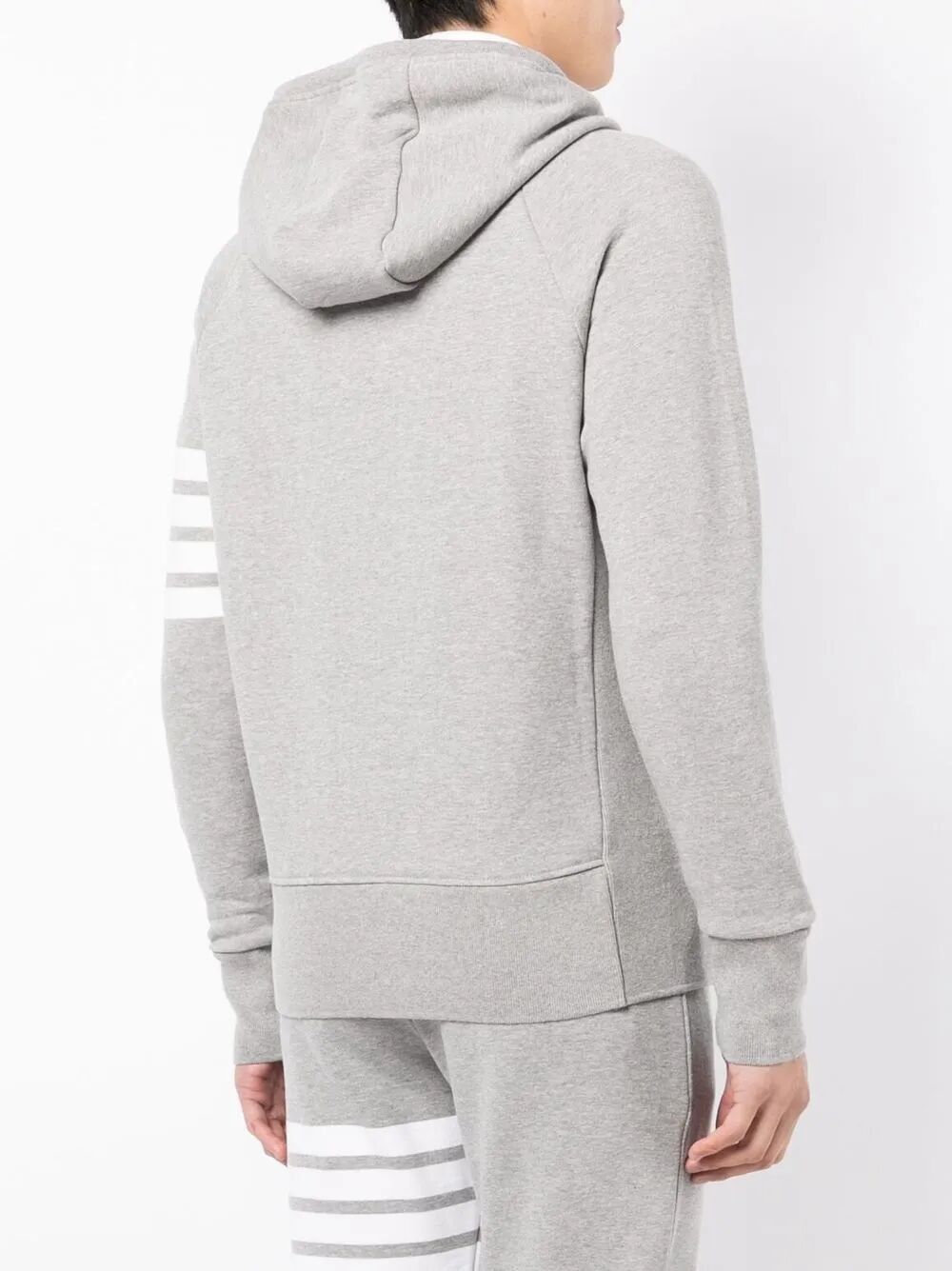 Thom Browne CLASSIC FULL ZIP HOODIE IN CLASSIC LOOPBACK WITH ENGINEERED 4 BAR Size US S / EU 44-46 / 1 - 3 Thumbnail