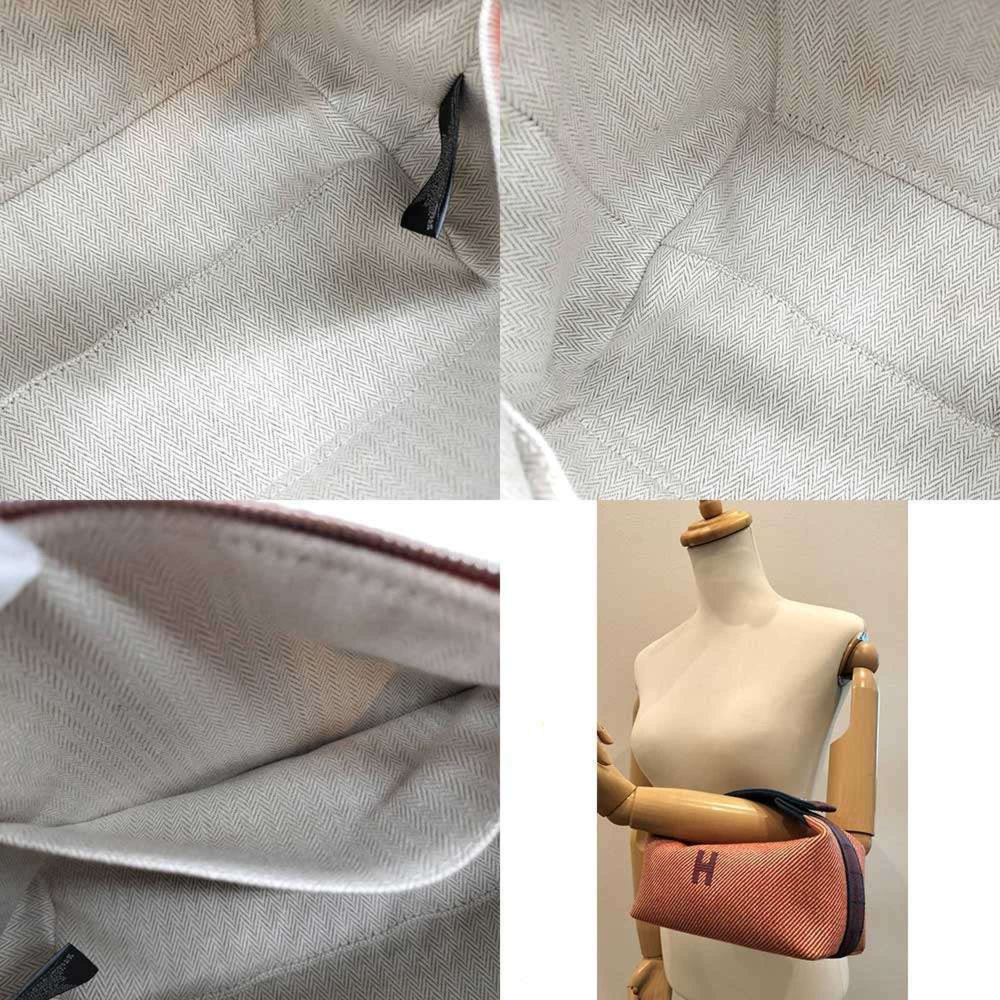 Hermes Hermès Brid A Black PM Handbag Pouch Sub Bag Orange x Red Blue Canvas HERMES Size ONE SIZE - 6 Thumbnail