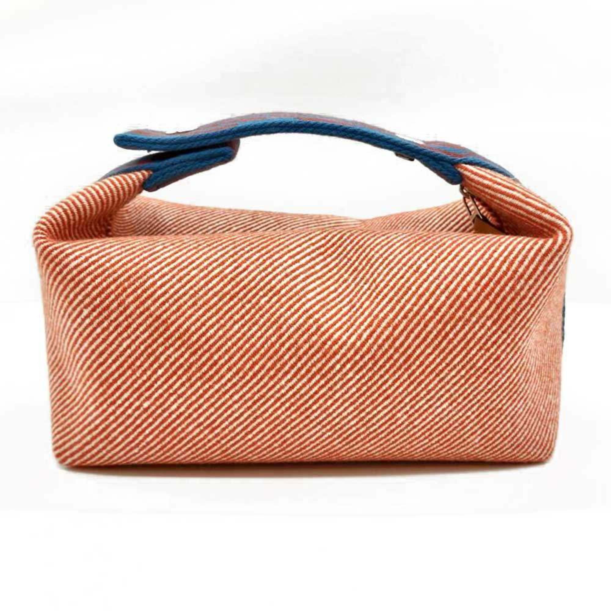 Hermes Hermès Brid A Black PM Handbag Pouch Sub Bag Orange x Red Blue Canvas HERMES Size ONE SIZE - 2 Thumbnail