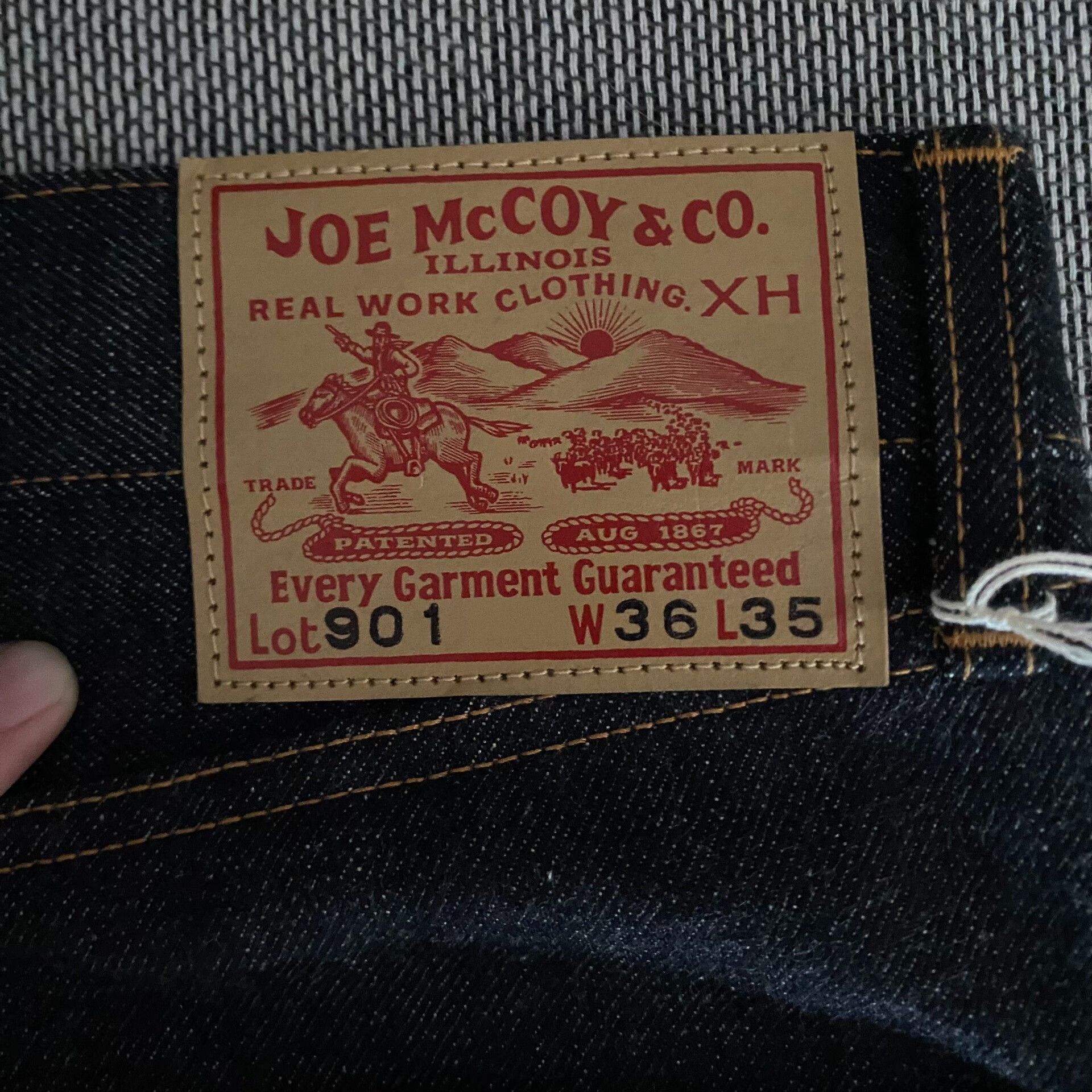 The Real McCoy's Joe Mccoy Original Color Denim Pants Size US 36 / EU 52 - 6 Thumbnail