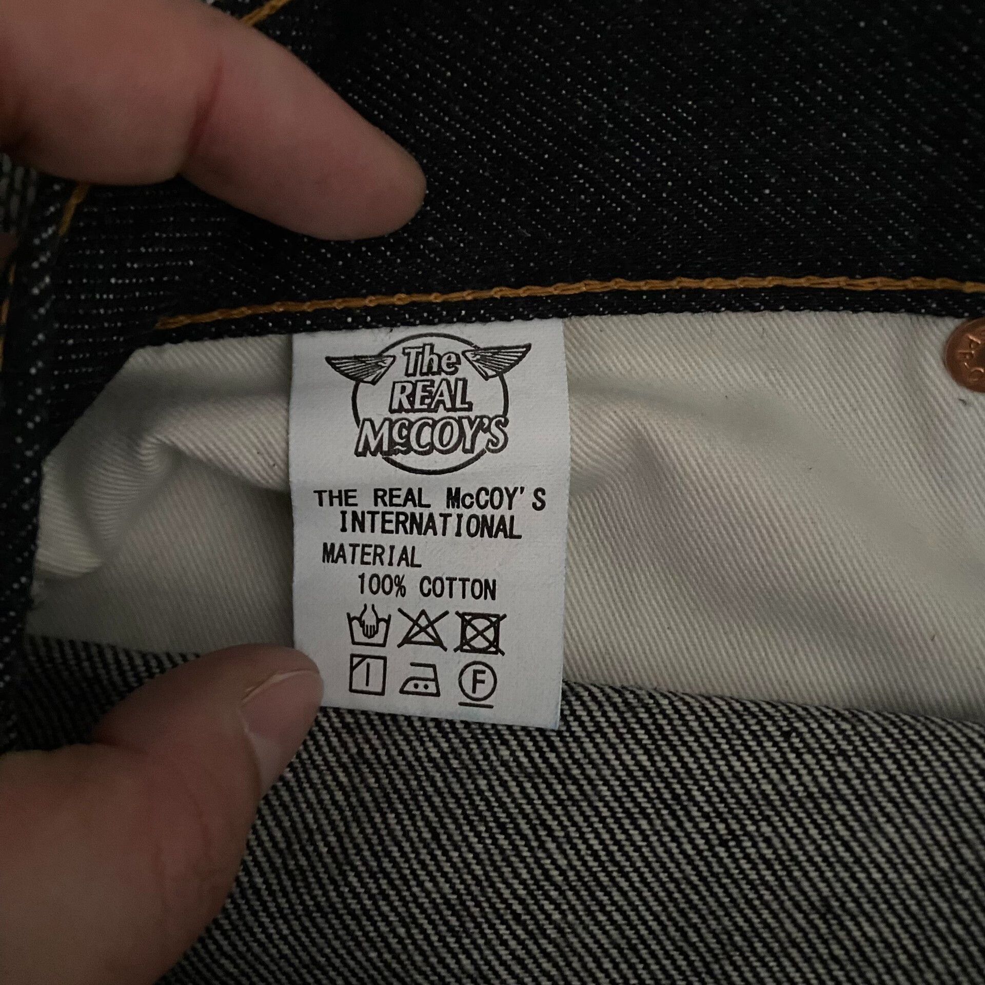 The Real McCoy's Joe Mccoy Original Color Denim Pants Size US 36 / EU 52 - 7 Thumbnail