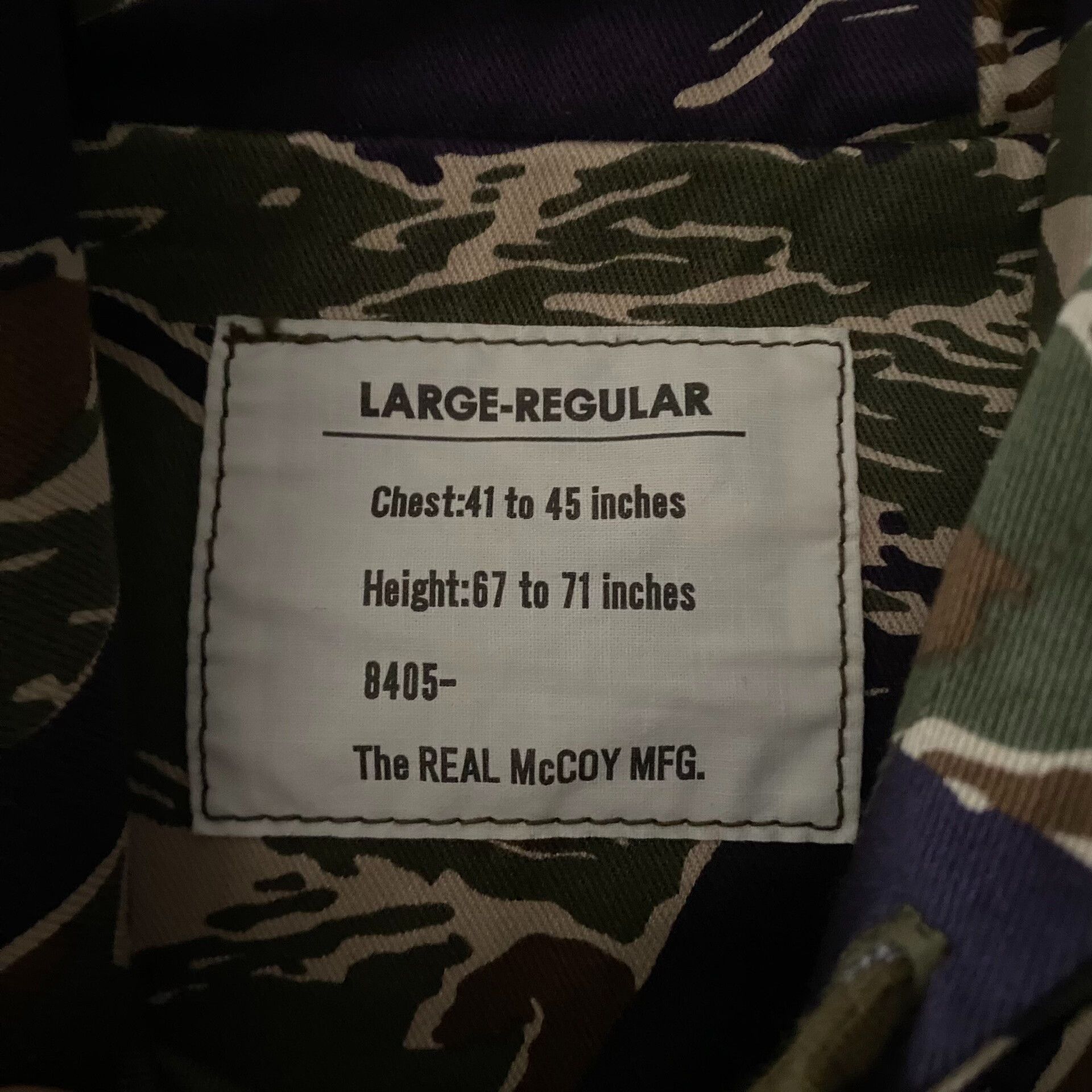 The Real McCoy's The Real McCoy's Tiger Camouflage Jacket Size US L / EU 52-54 / 3 - 7 Thumbnail