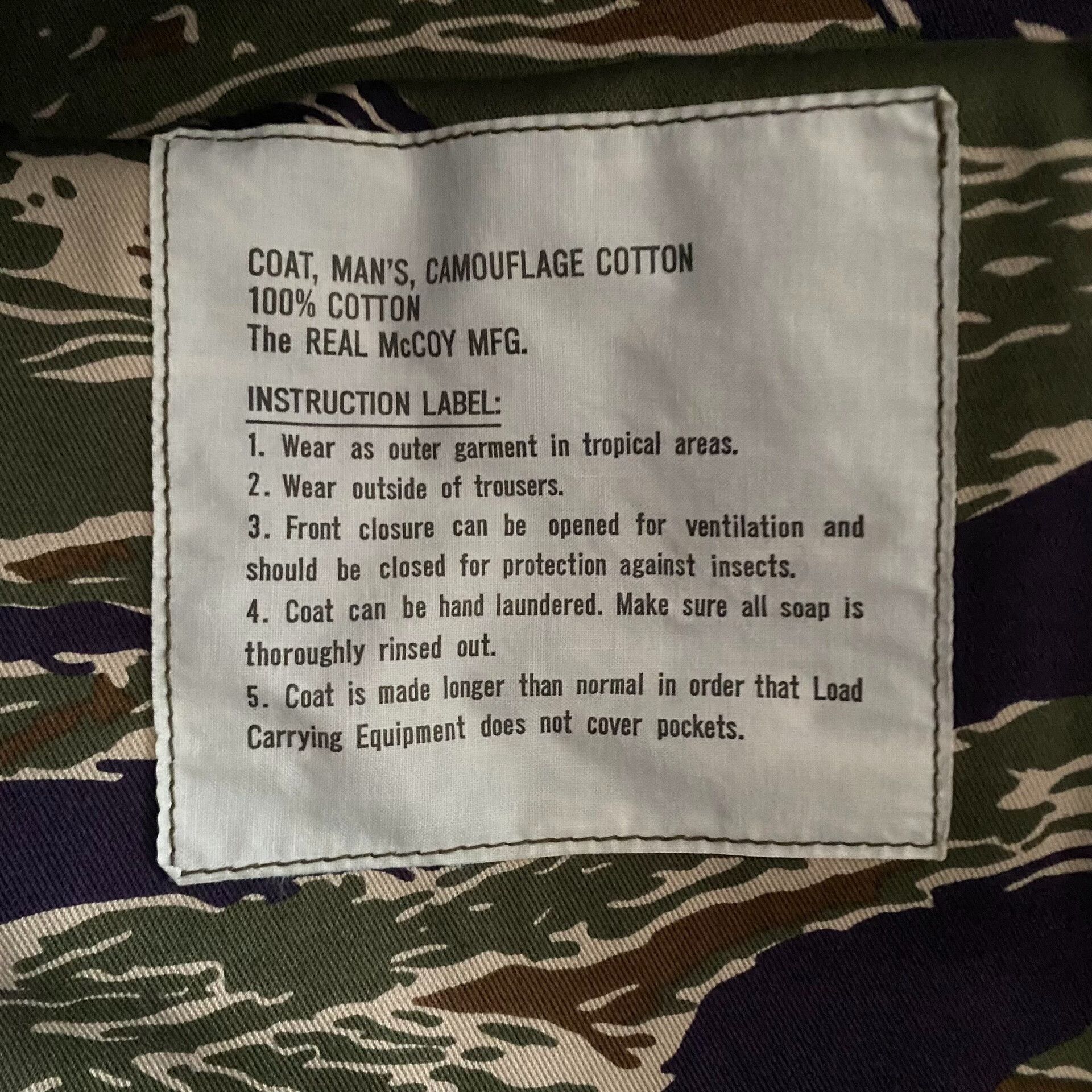 The Real McCoy's The Real McCoy's Tiger Camouflage Jacket Size US L / EU 52-54 / 3 - 9 Thumbnail