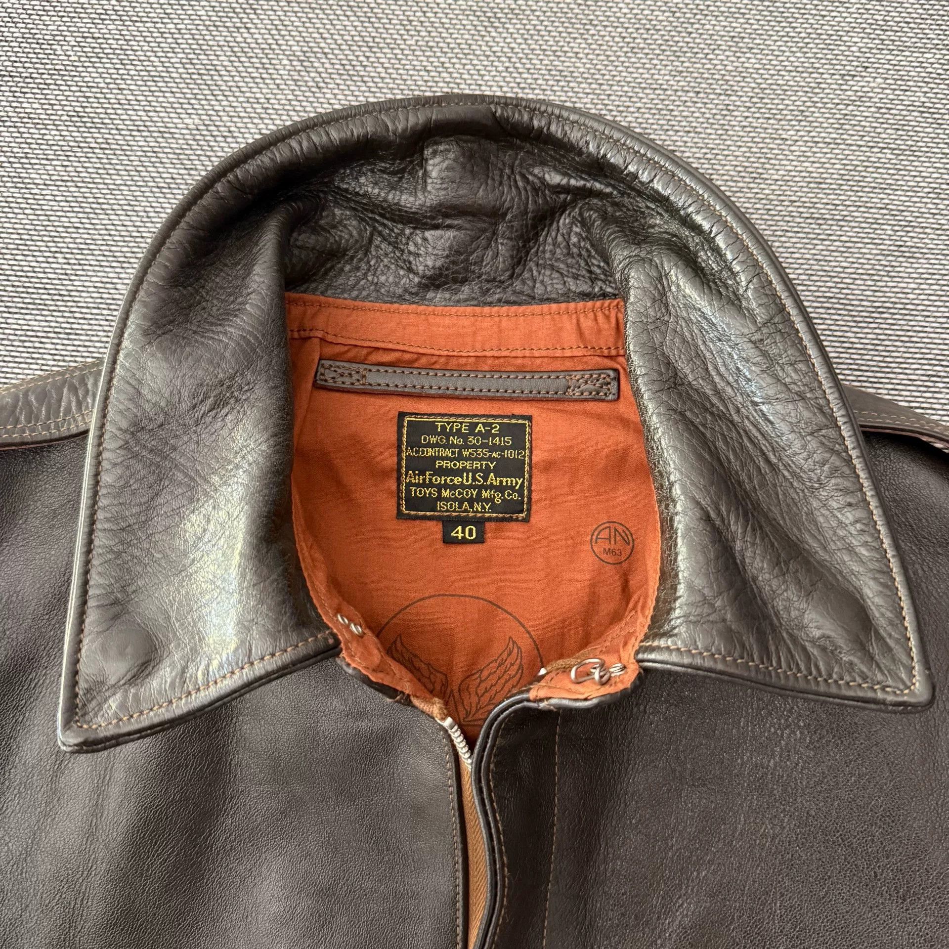 TOYS McCOY Toys McCoy A2 Flight Jacket in Brown Size US L / EU 52-54 / 3 - 3 Thumbnail