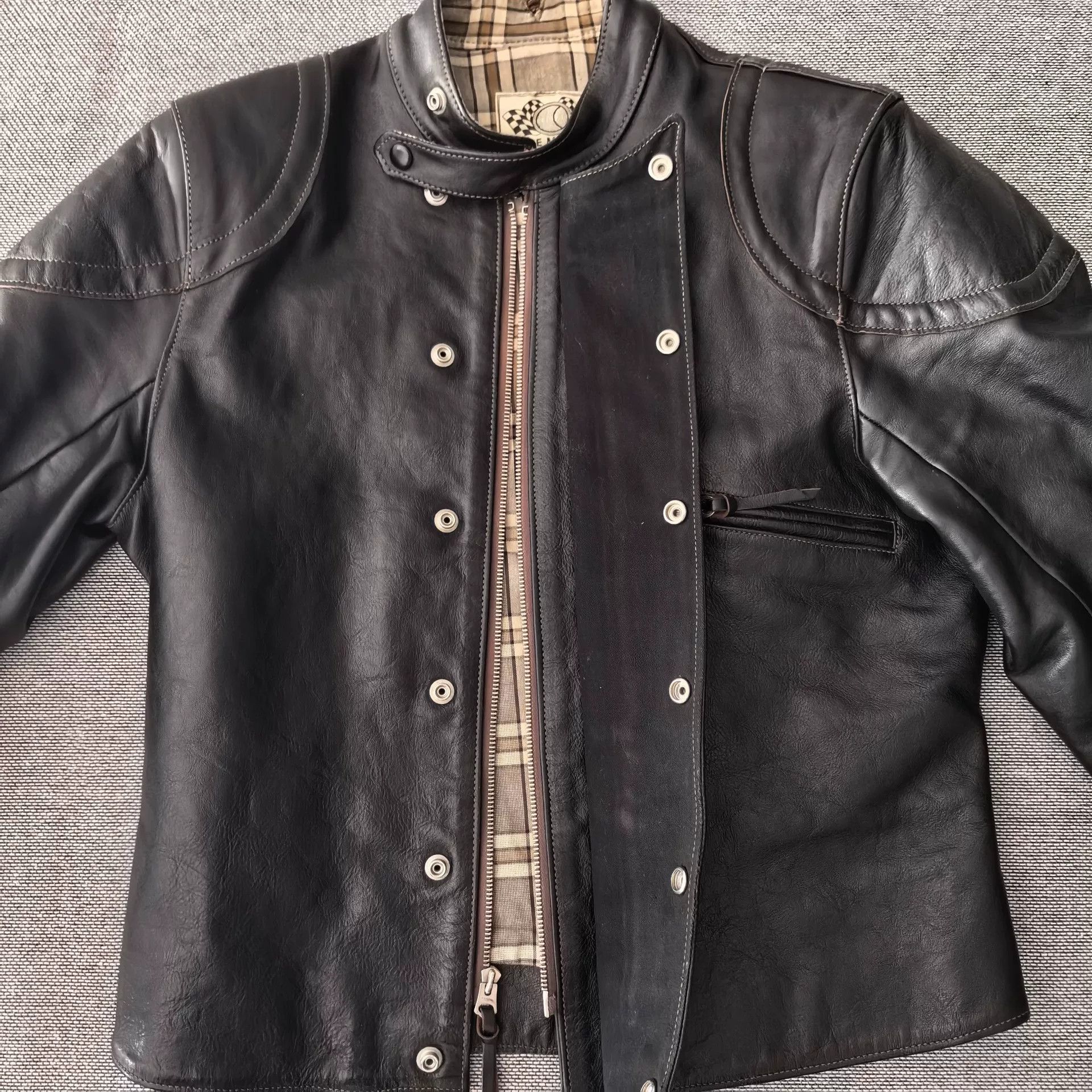 TOYS McCOY Toys McCoy Black Leather Racing Jacket Size US M / EU 48-50 / 2 - 3 Thumbnail