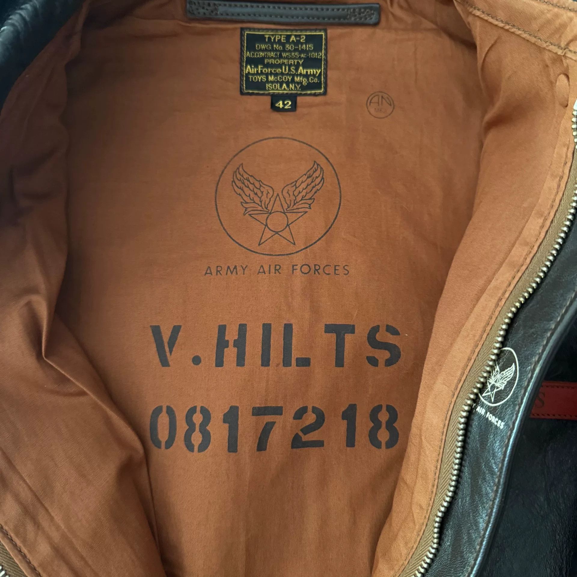TOYS McCOY Toys McCoy A2 Flight Jacket in Brown Size US L / EU 52-54 / 3 - 4 Thumbnail