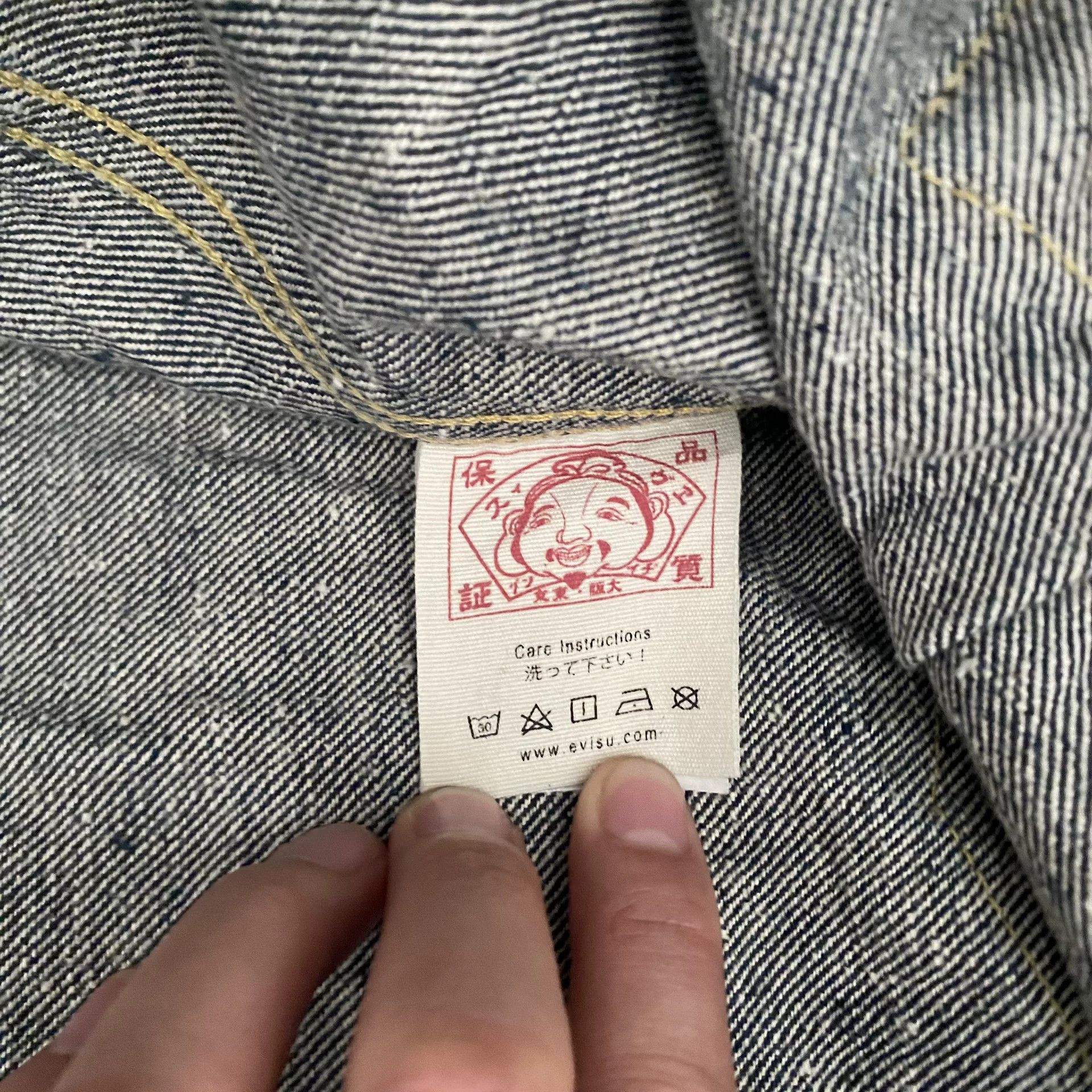 Evisu Evisu Private Stock Natural Dyed Denim Jacket Size US L / EU 52-54 / 3 - 7 Thumbnail