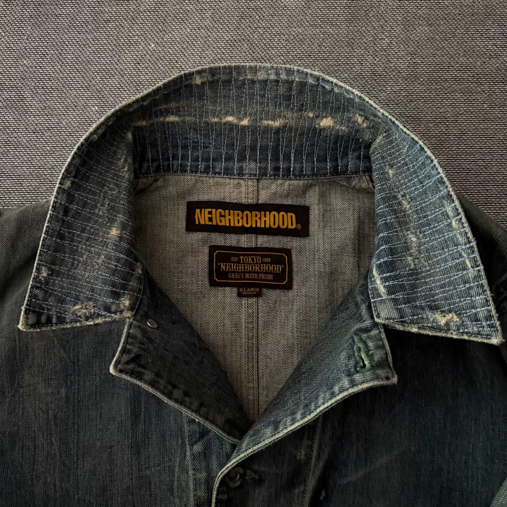 Neighborhood Neighborhood 18aw Savage Denim Work Jacket Size US XL / EU 56 / 4 - 3 Thumbnail
