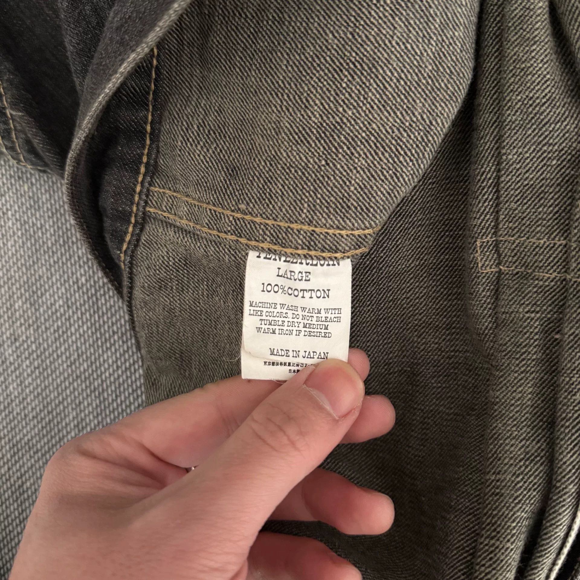 Tenderloin black washed denim jacket by tenderloin k-7 Size US L / EU 52-54 / 3 - 8 Thumbnail
