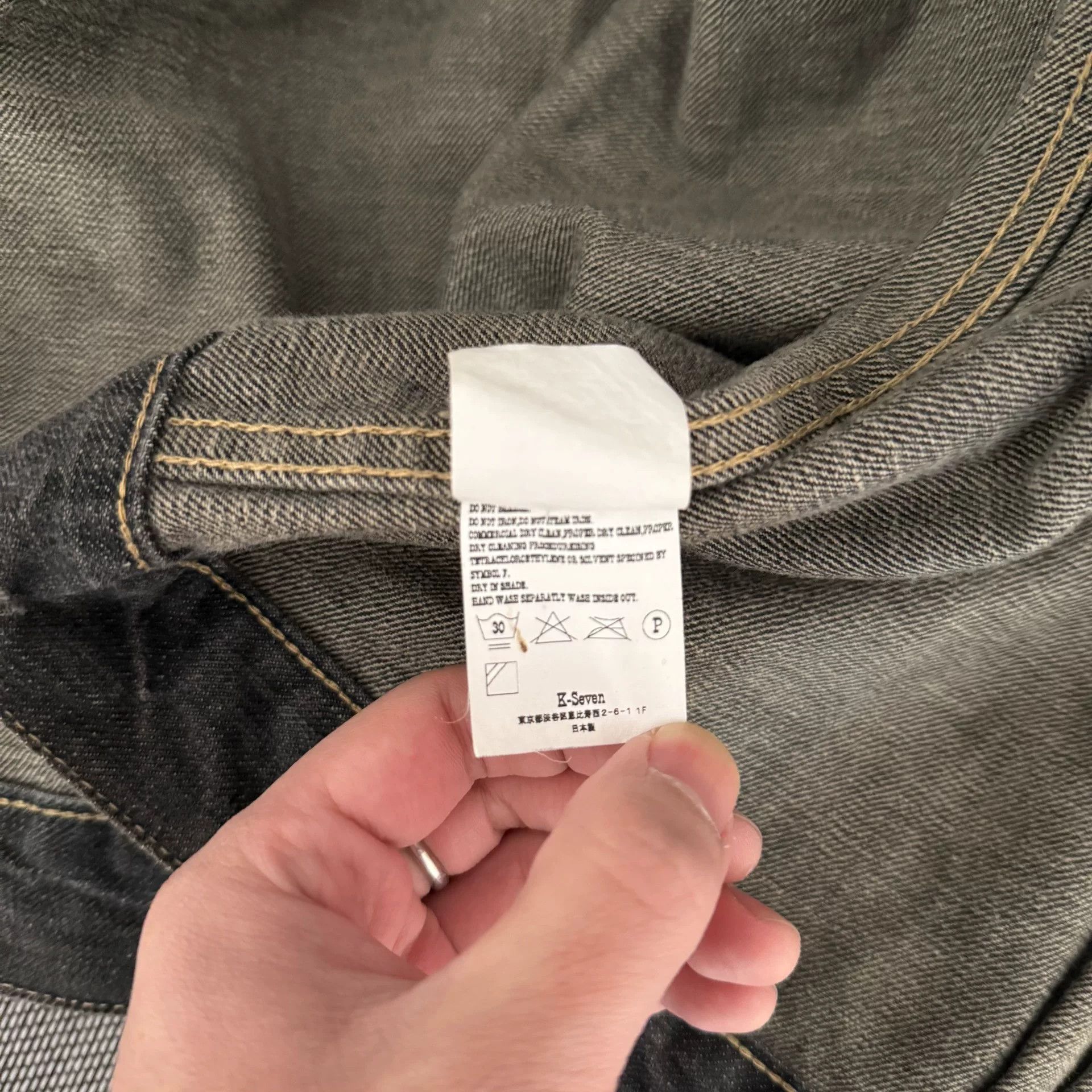 Tenderloin black washed denim jacket by tenderloin k-7 Size US L / EU 52-54 / 3 - 9 Thumbnail