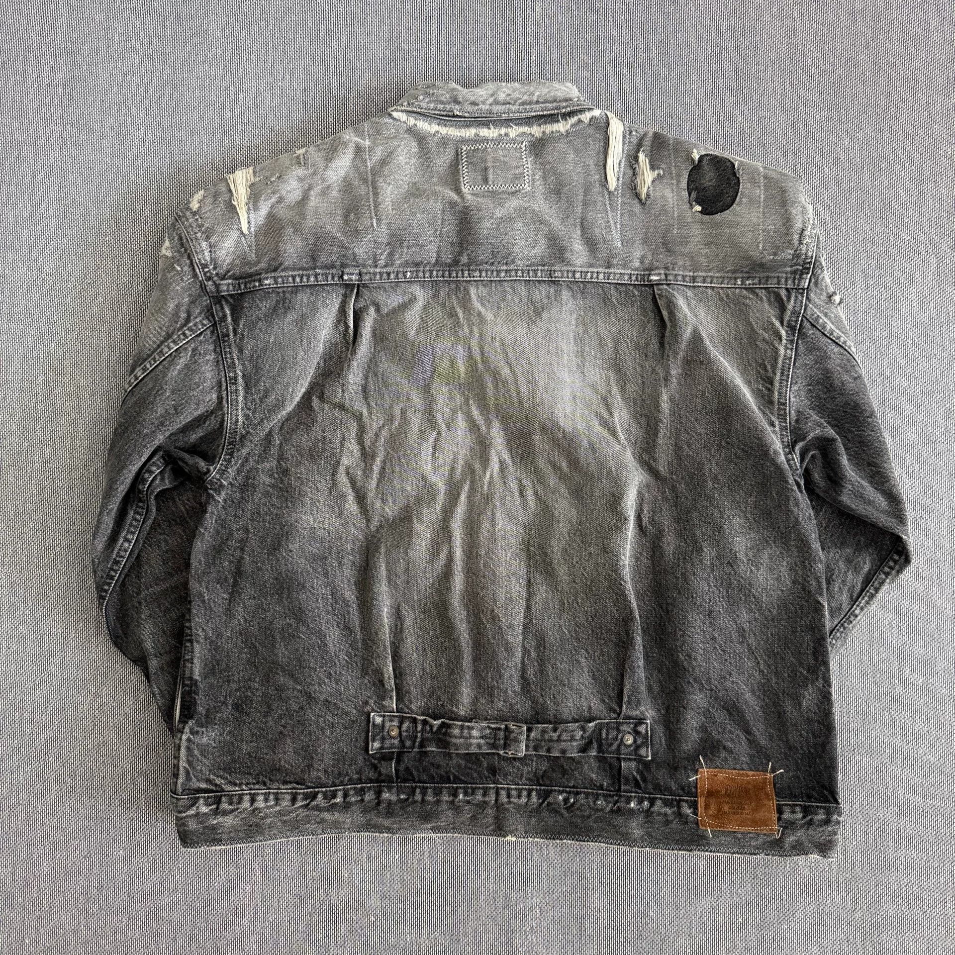 Madness madness 23aw black denim jacket Size US XL / EU 56 / 4 - 2 Thumbnail