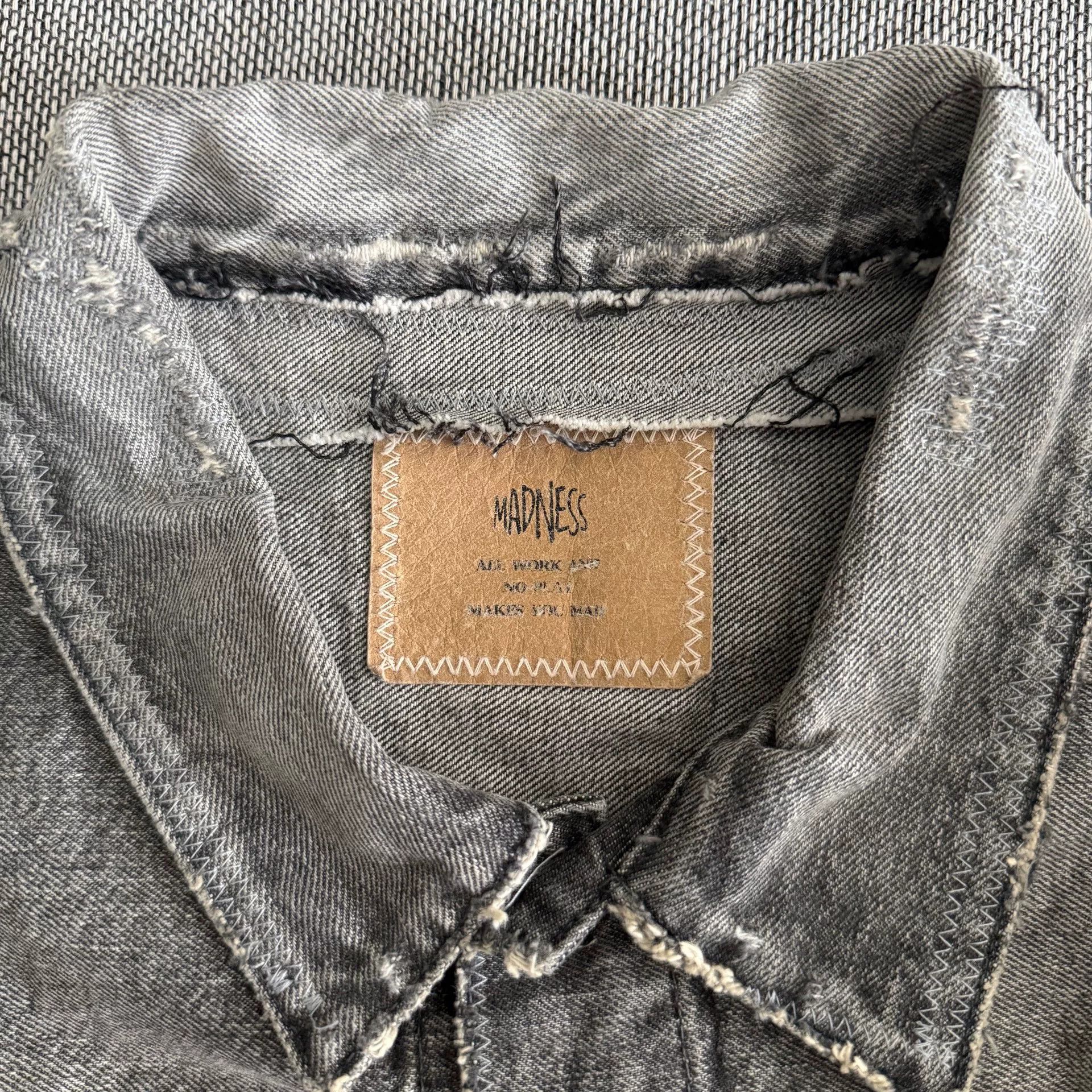 Madness madness 23aw black denim jacket Size US XL / EU 56 / 4 - 4 Thumbnail