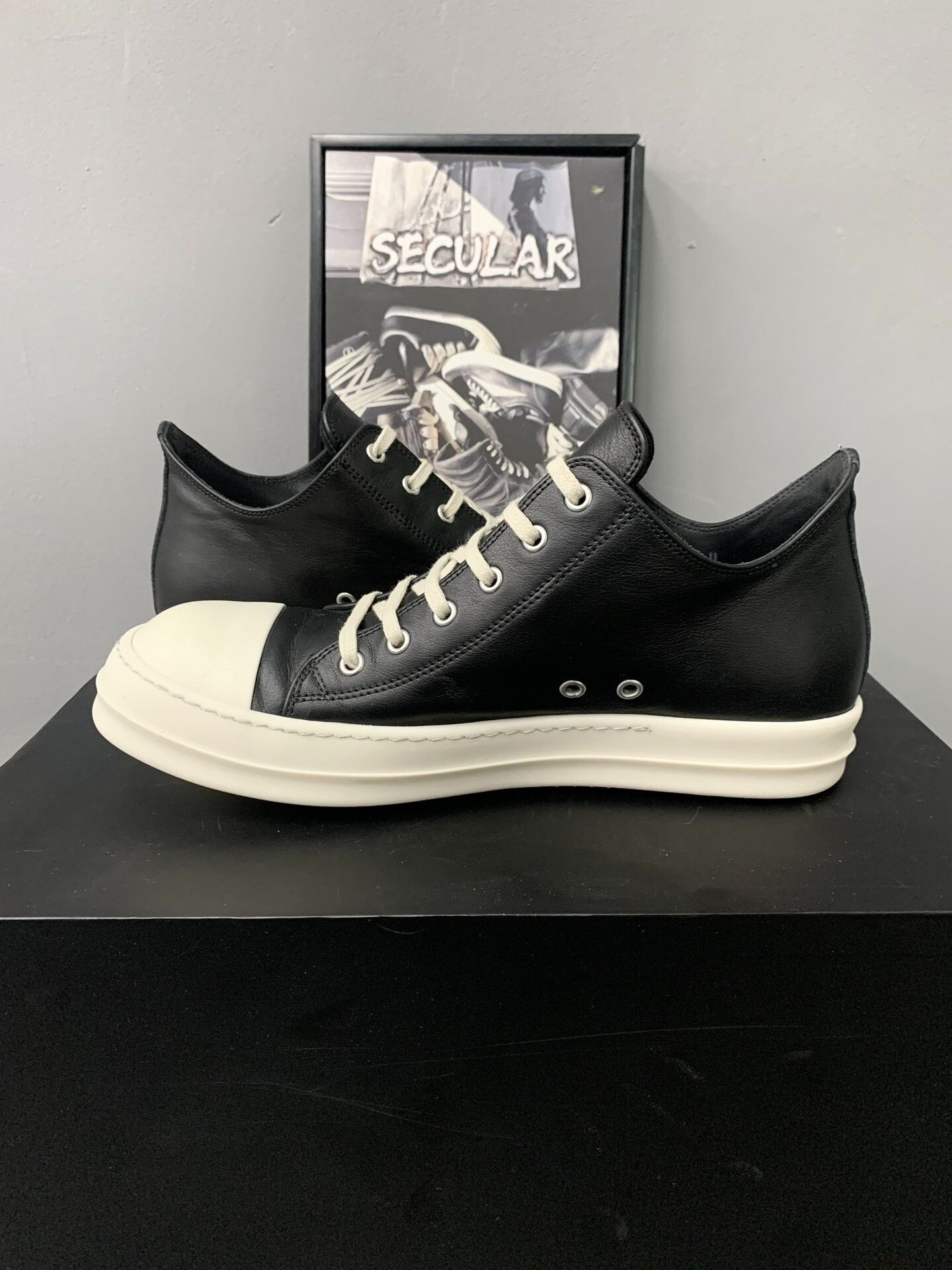 Rick Owens rick owens low-top leather sneakers Size US 10 / EU 43 - 6 Thumbnail