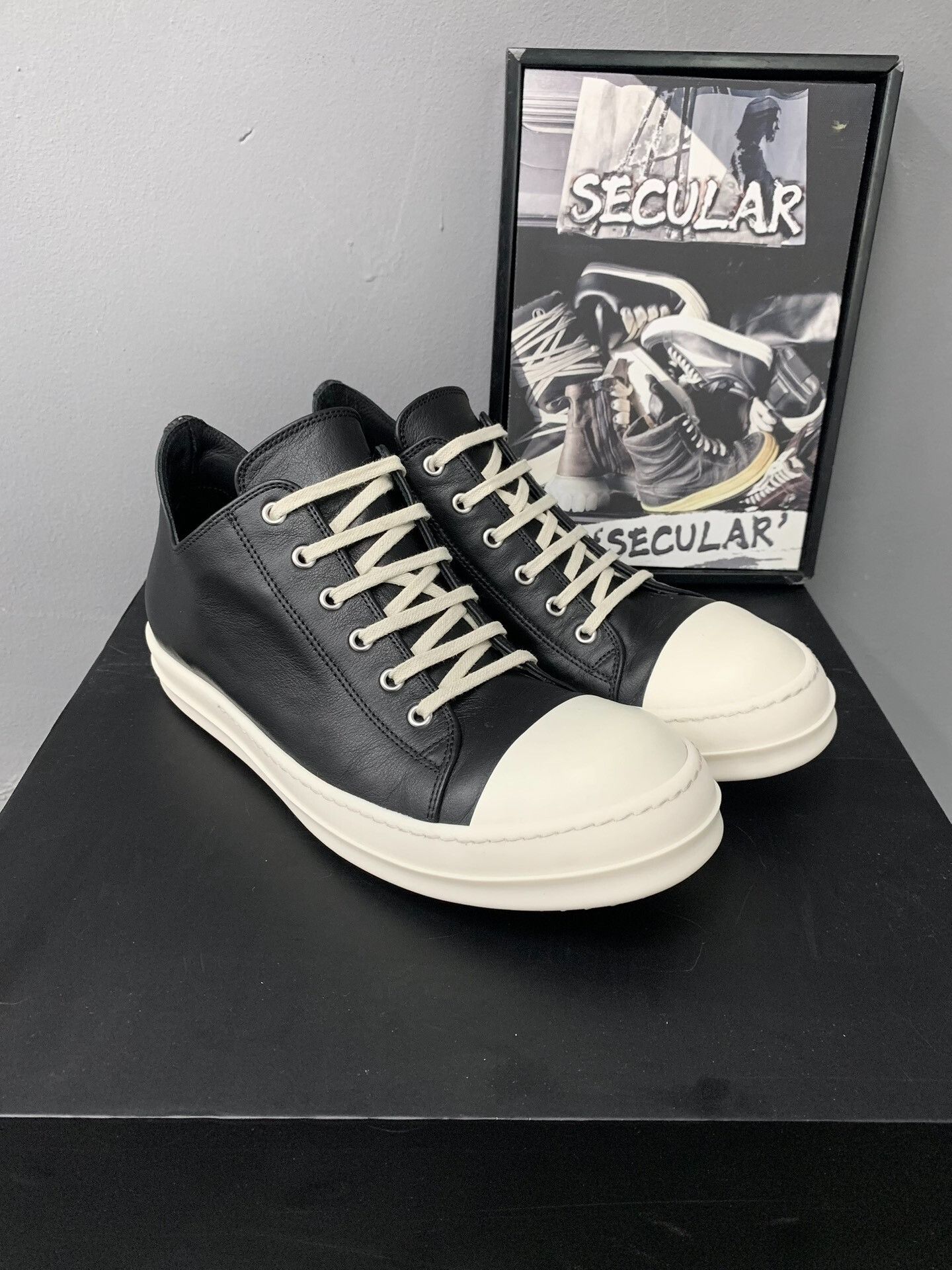 Rick Owens rick owens low-top leather sneakers Size US 10 / EU 43 - 3 Thumbnail